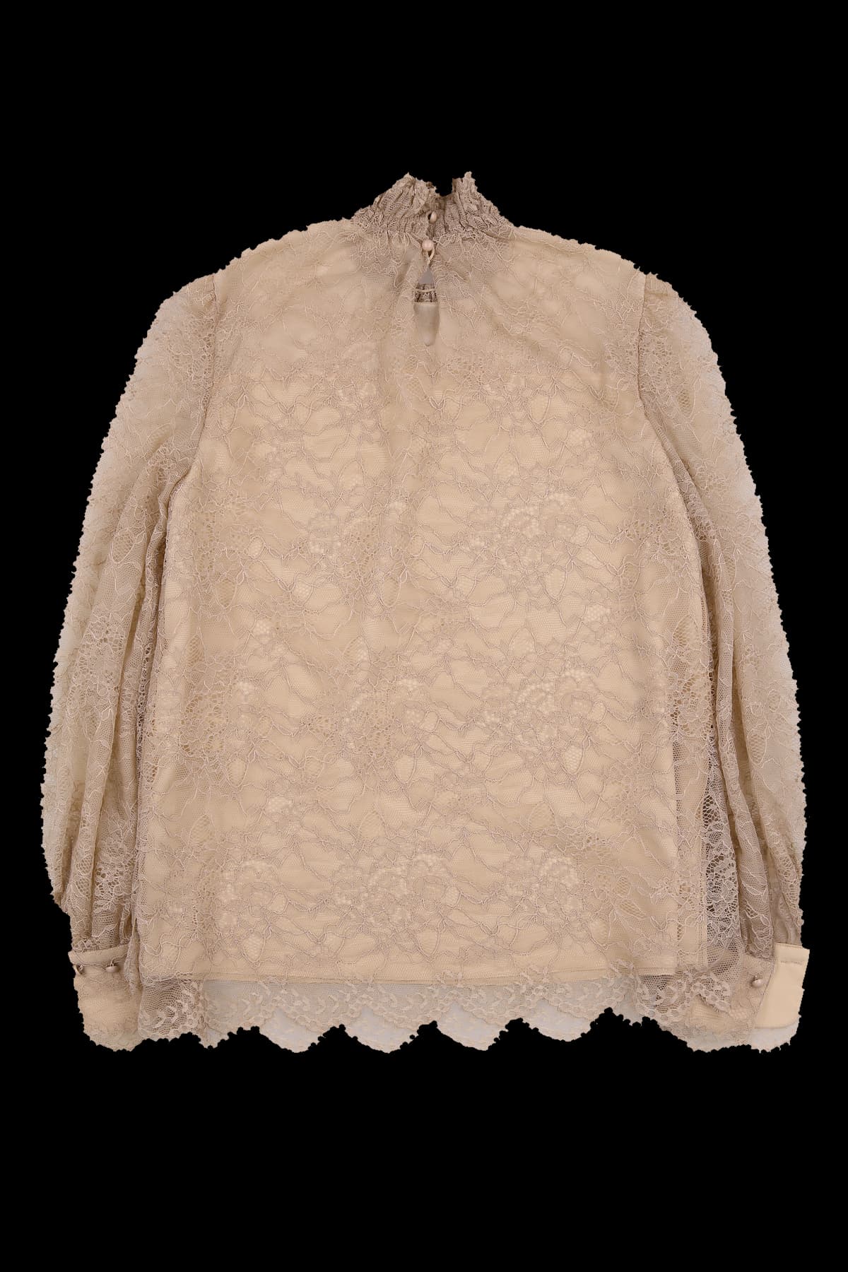 플라워 레이스 블라우스 