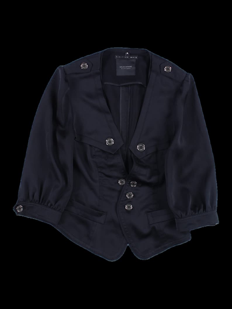 노카라 버튼 자켓