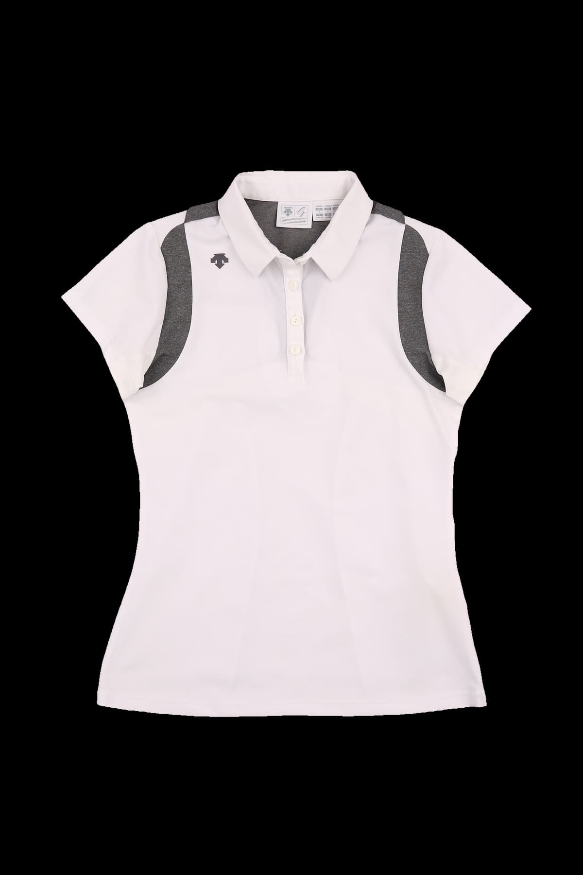 배색 카라 반팔 티