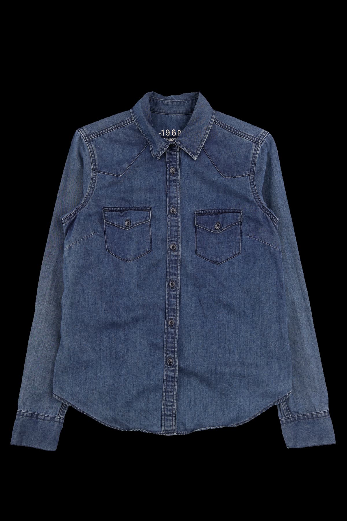 데님 베이지 셔츠 