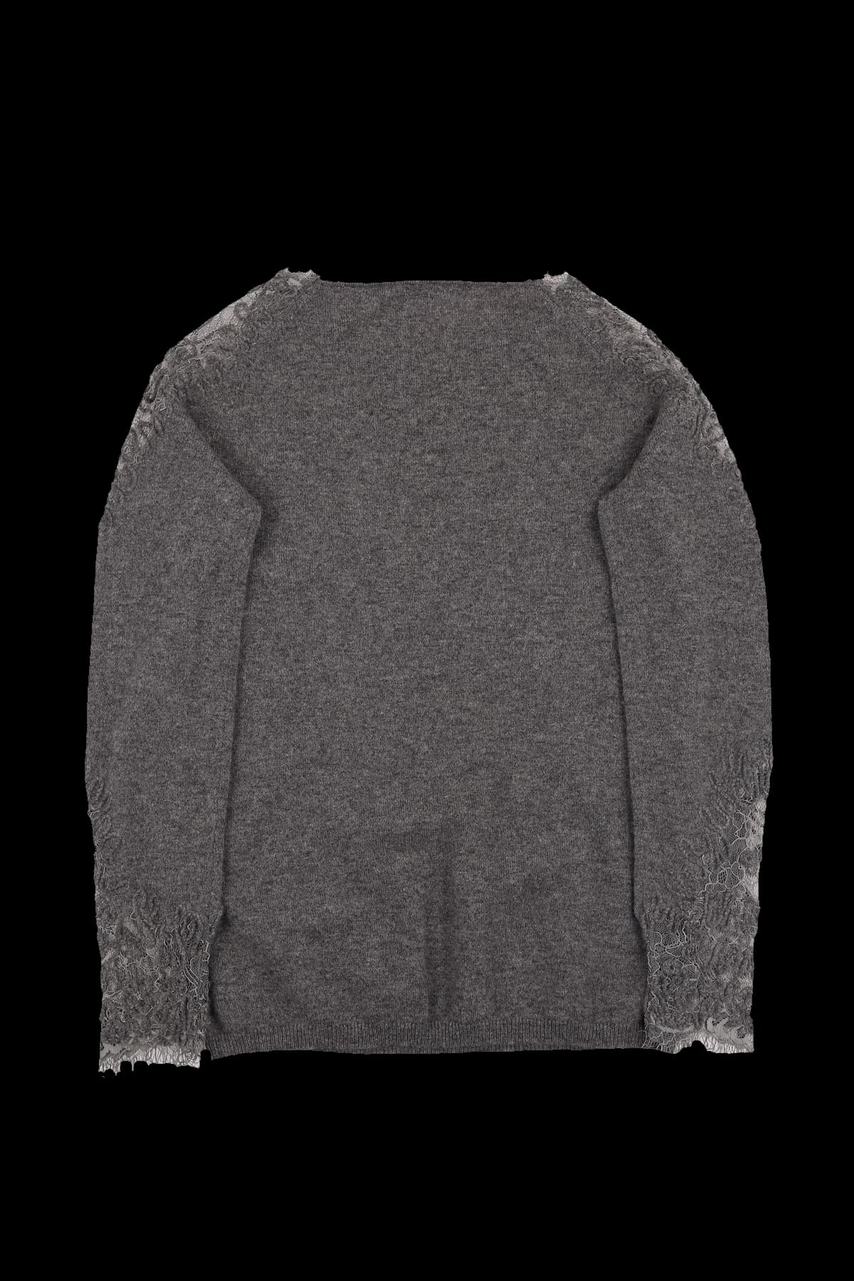 100% 캐시미어 플라워 시스루 니트 