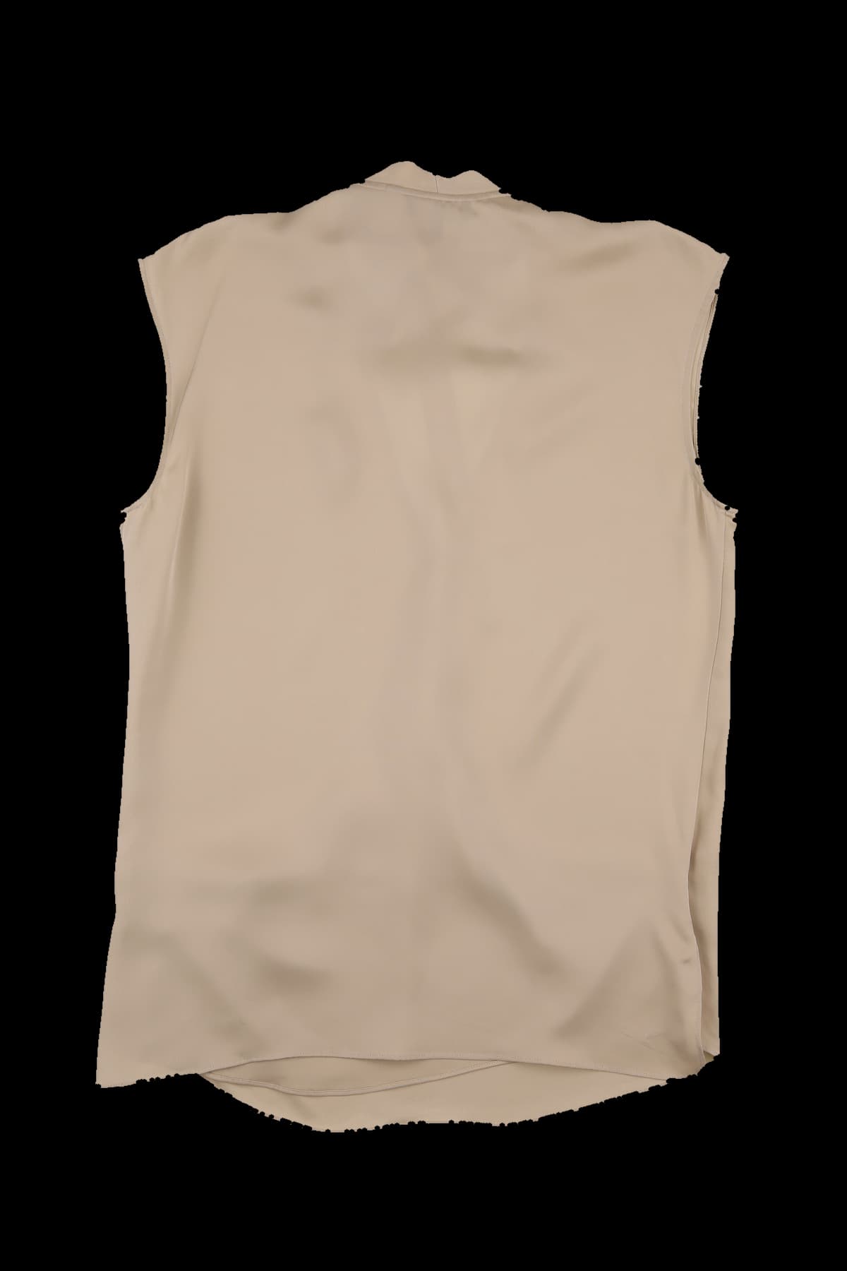 타이 넥 실크 블라우스