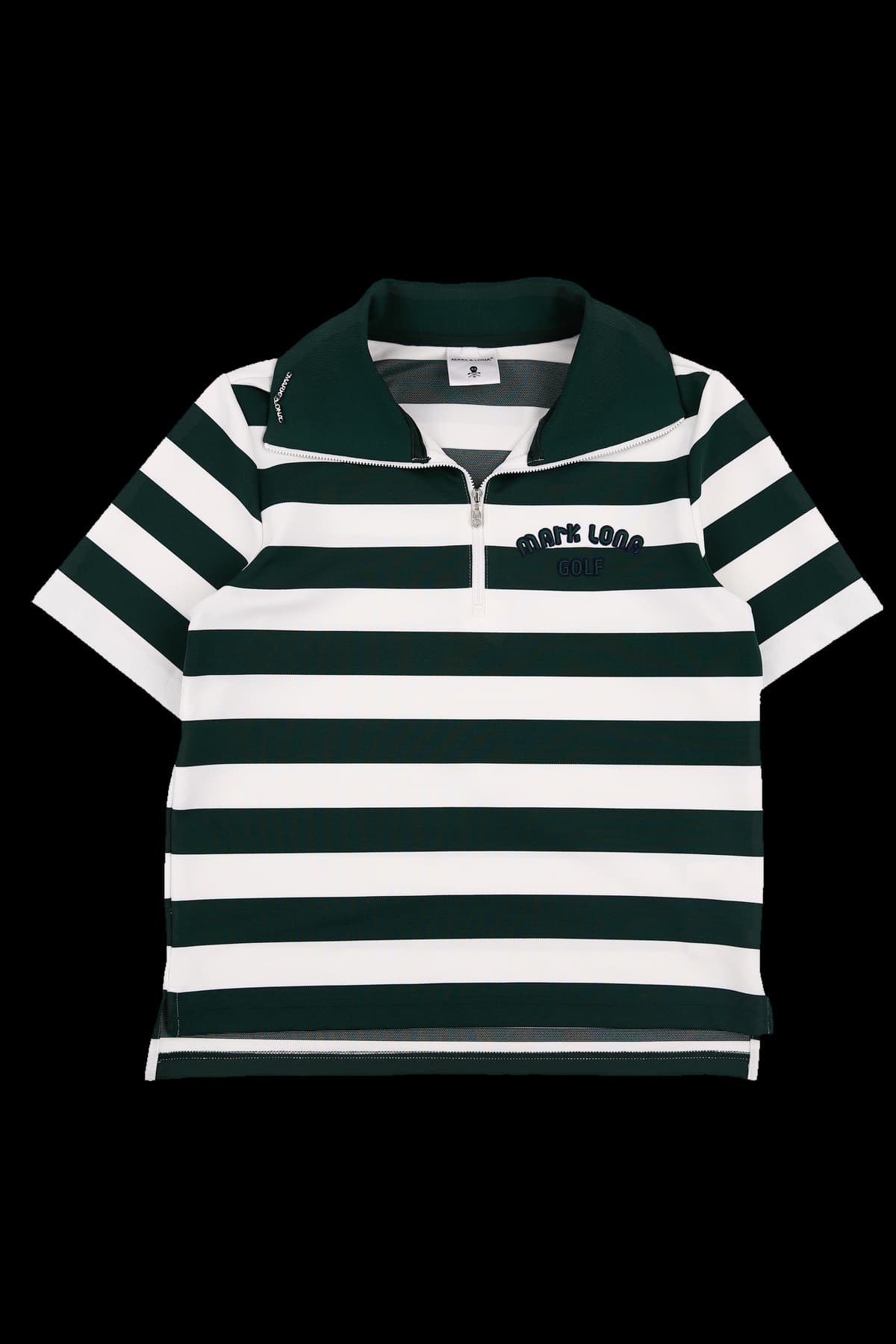 스트라이프 반팔 카라 티셔츠