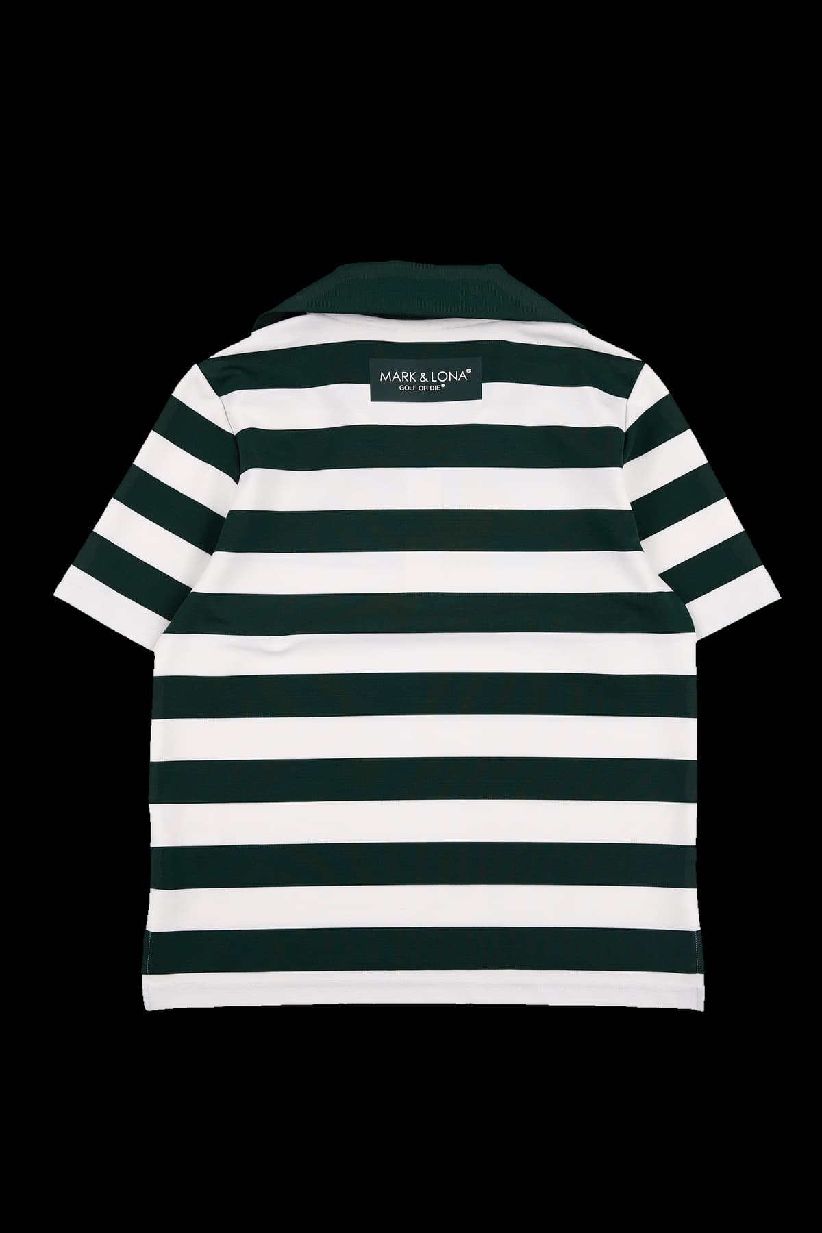 스트라이프 반팔 카라 티셔츠