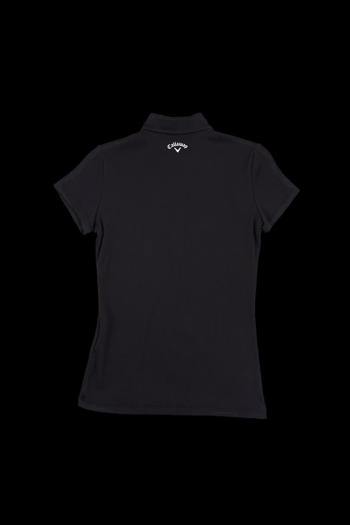 스트레치 하프 집업 반팔 티셔츠