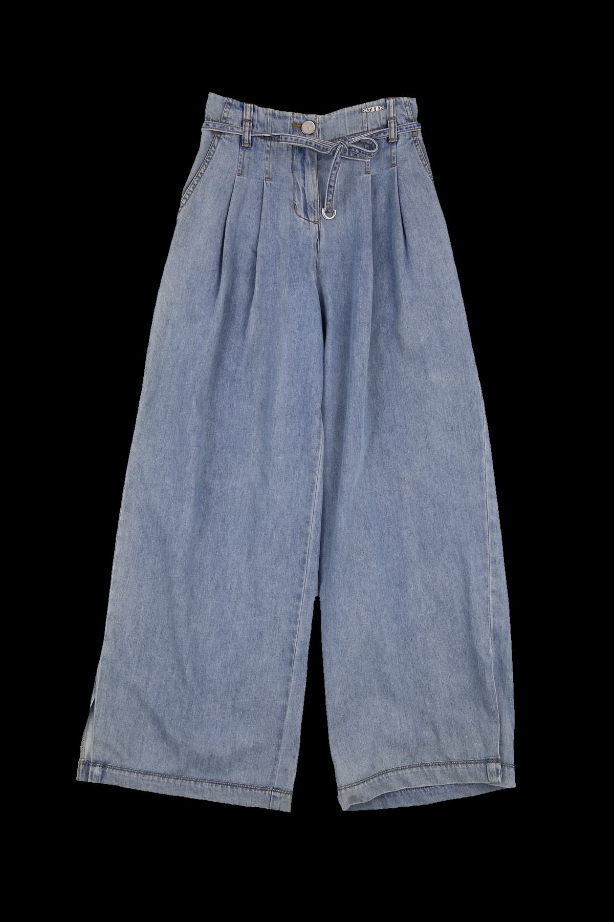 [2024] 밴딩 핀턱 와이드 데님 팬츠 