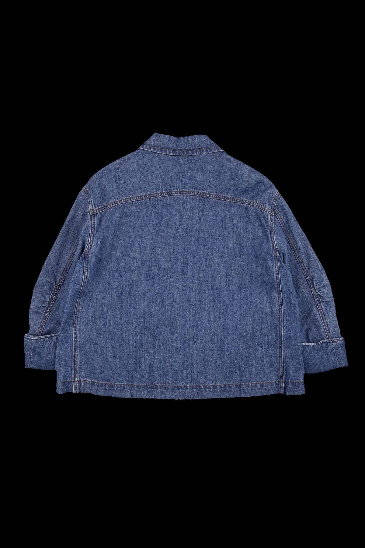 트위드 포인트 데님 재킷 