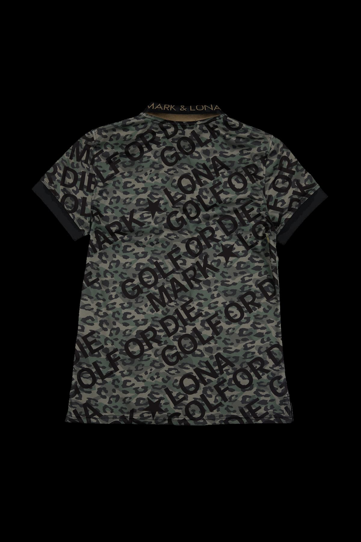 카모플라주 스컬 비즈 카라 티셔츠