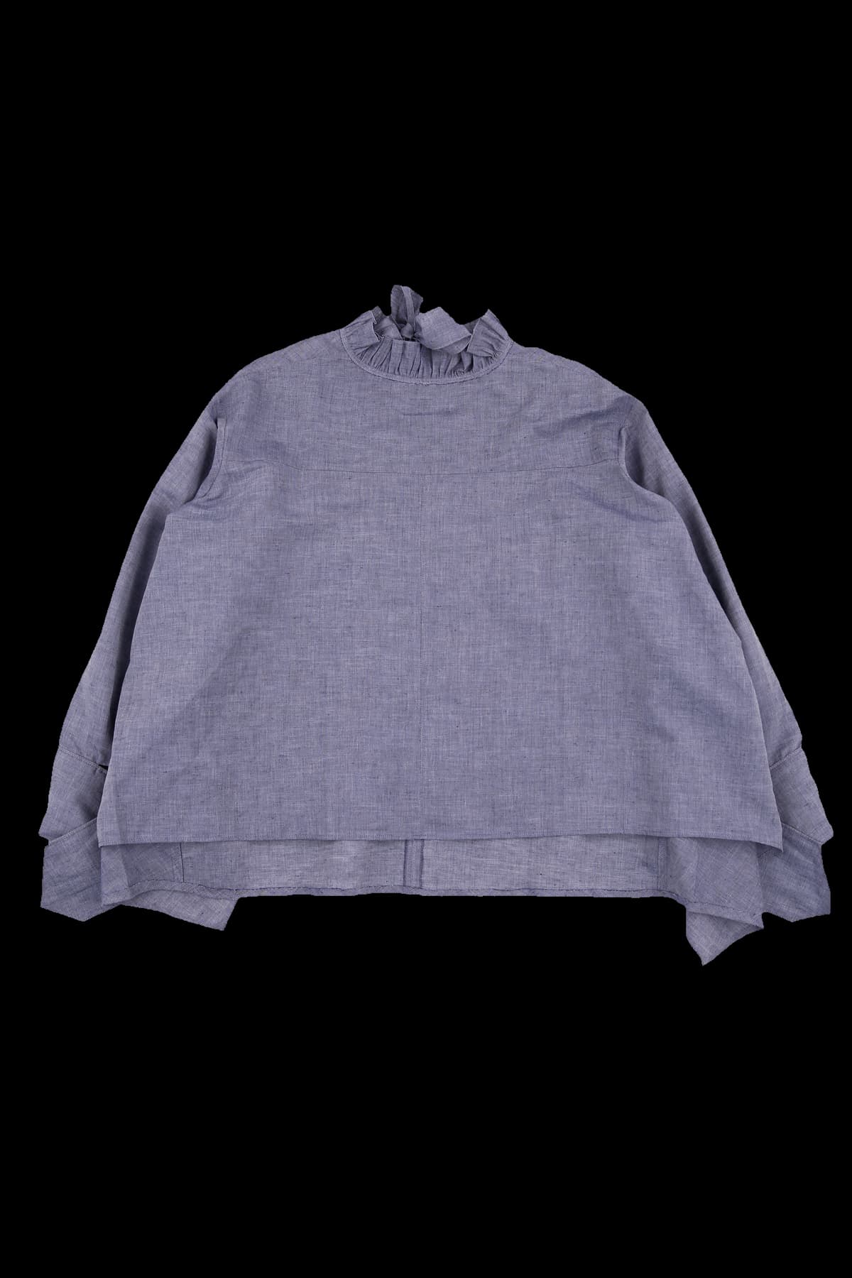 린넨 타이 블라우스