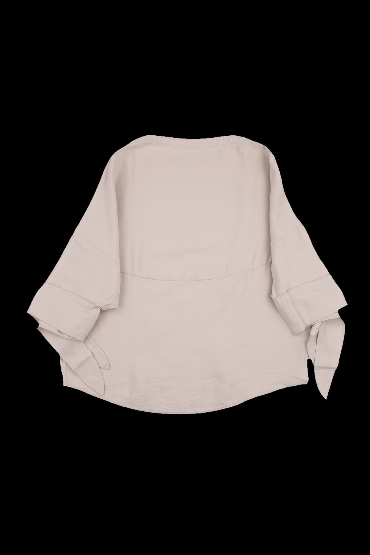 소매 리본 블라우스 