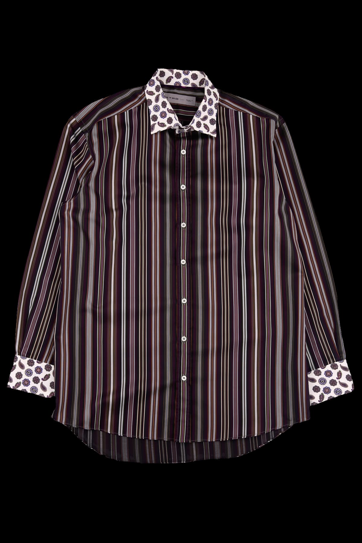 [남성] 스트라이프 페이즐리 셔츠