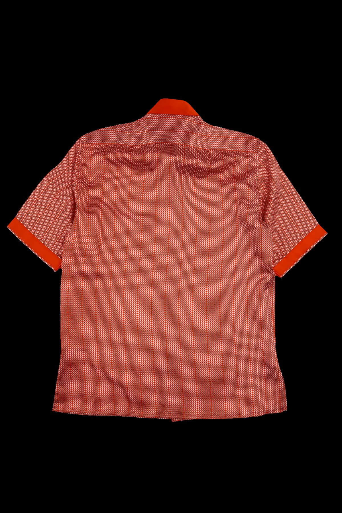 [남성] 패턴 실크 반팔 셔츠