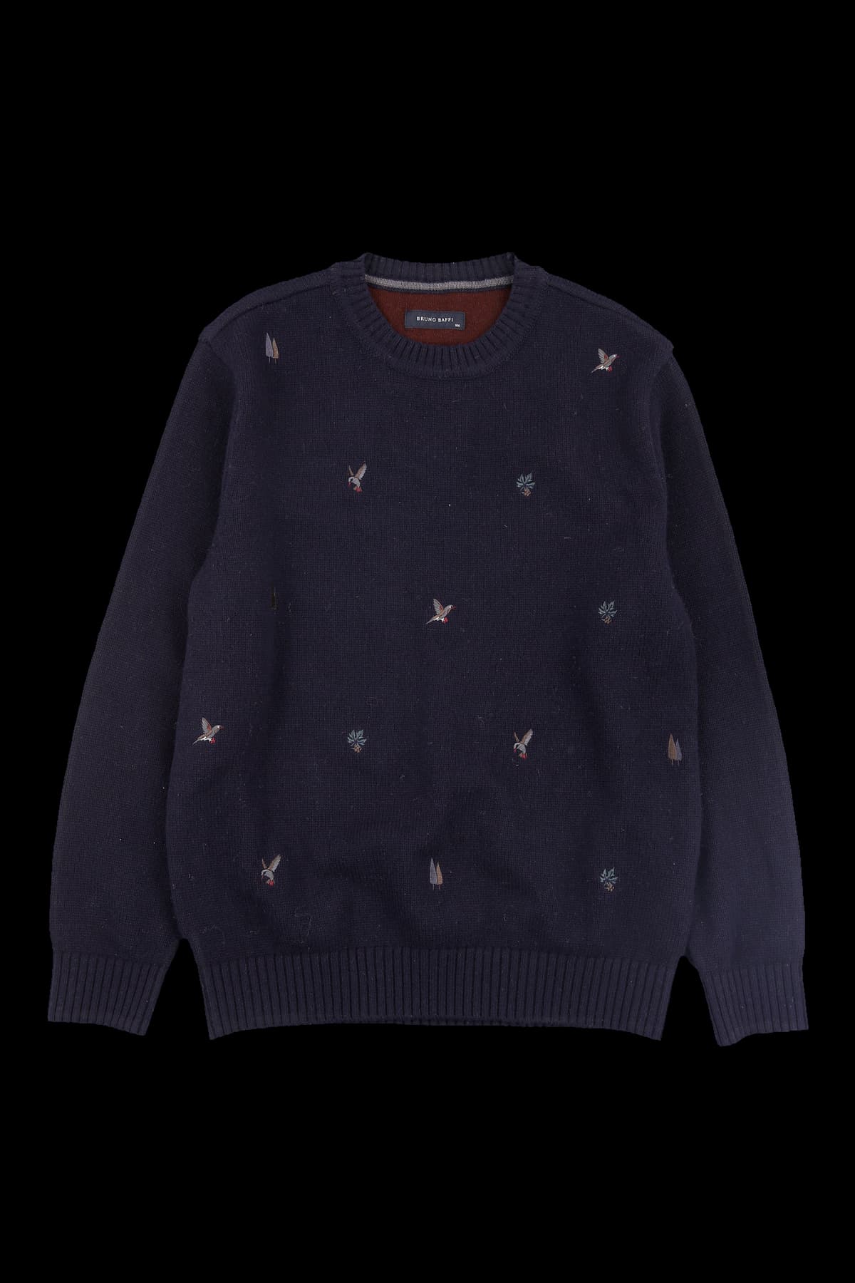 [남성] 자수 포인트 리카모 니트