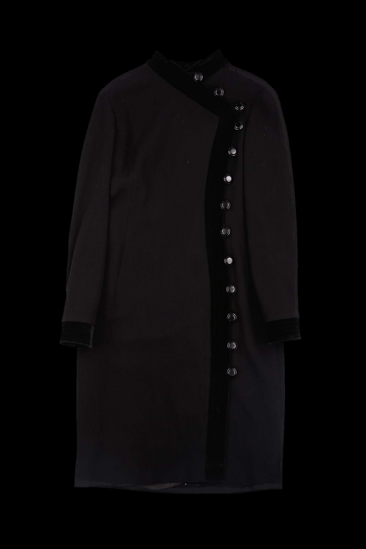 벨벳 버튼 자켓