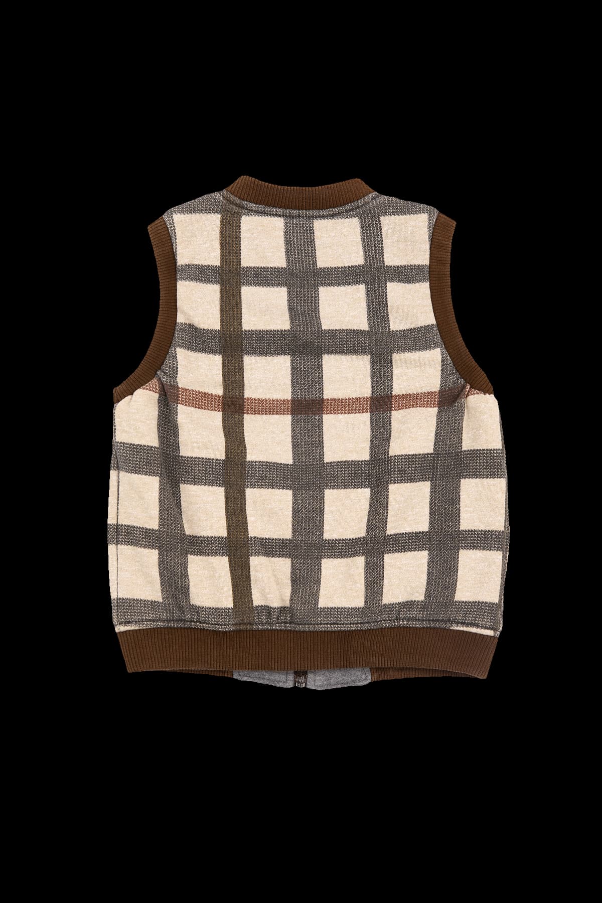 [키즈] 체크 집업 베스트