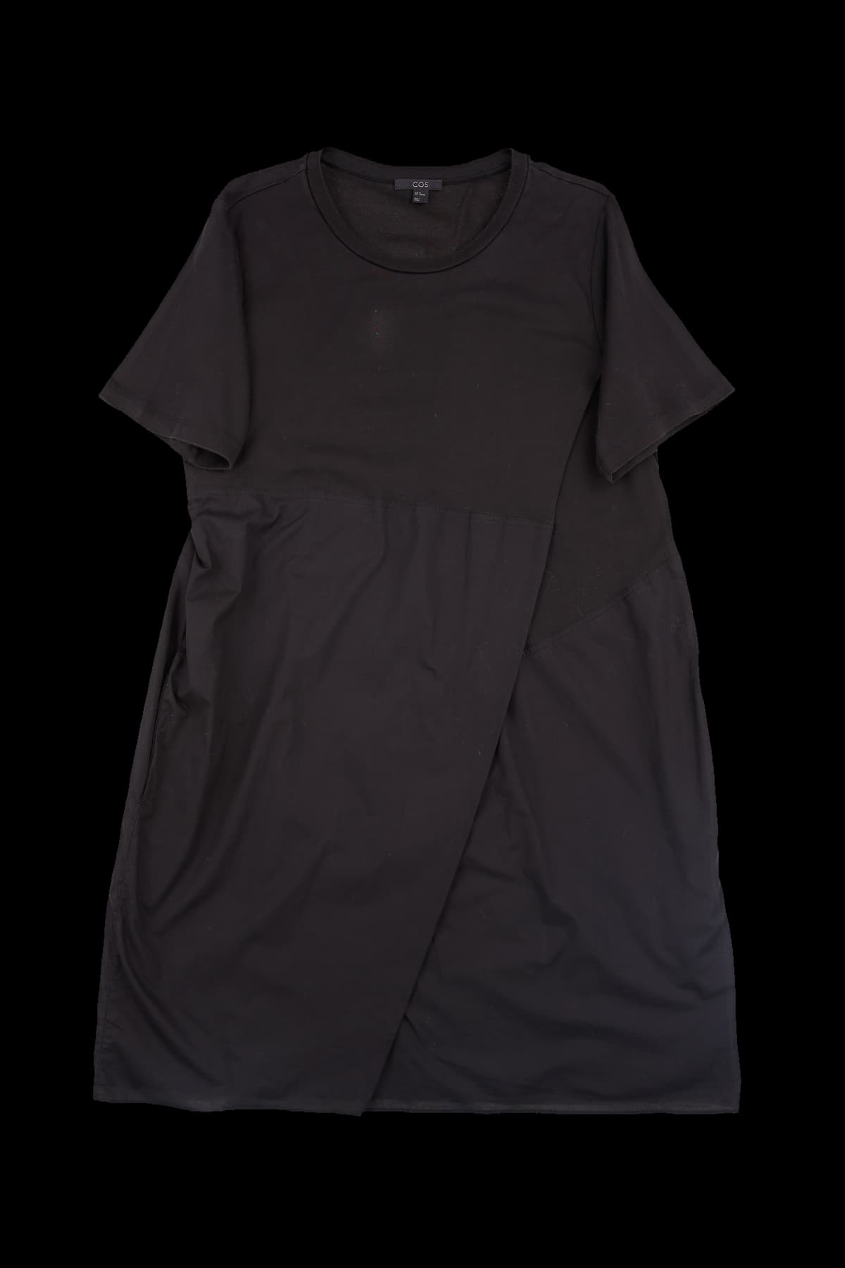 절개 반팔 원피스 