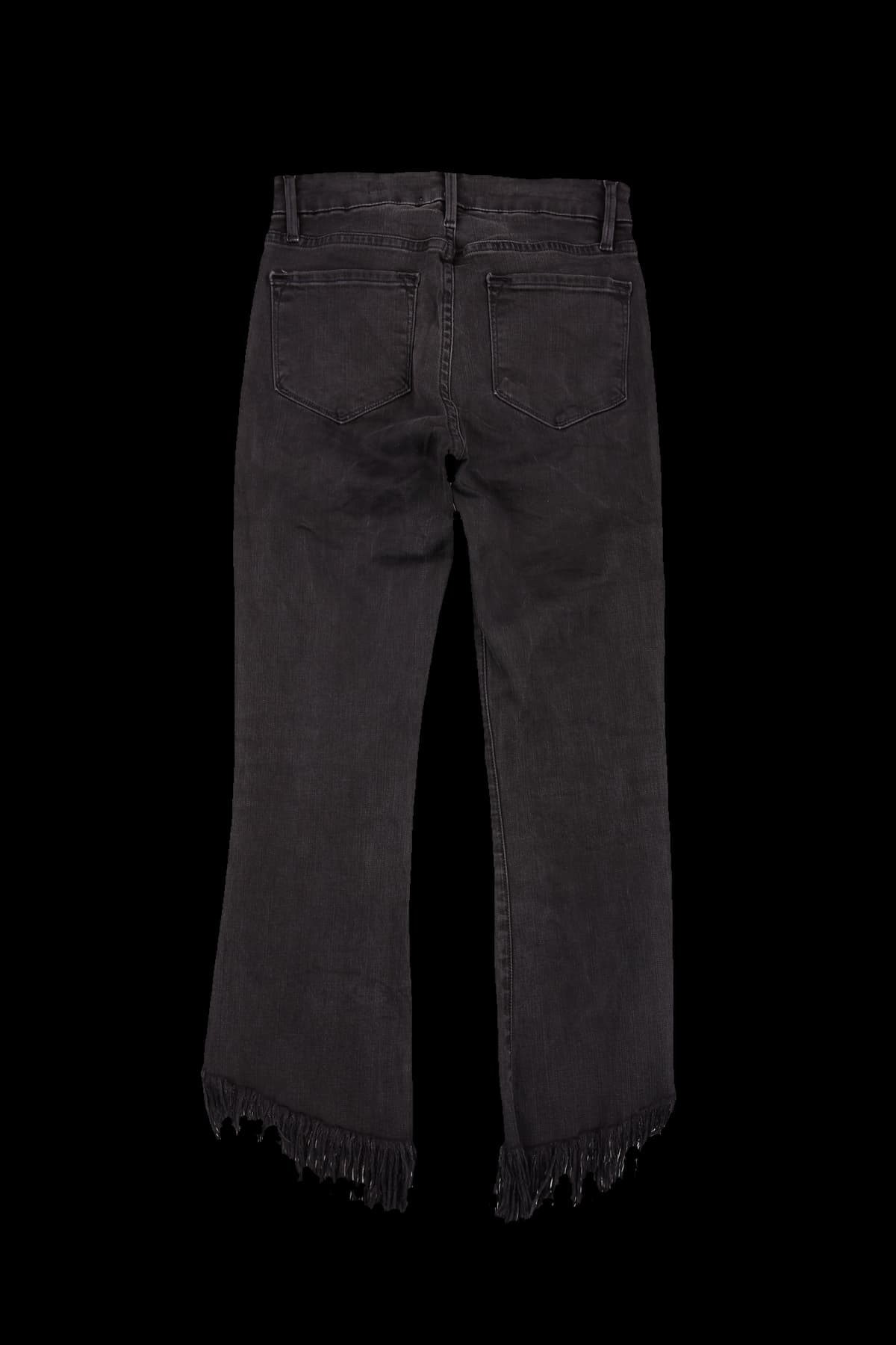 밑단 포인트 세미 부츠 스키니진 