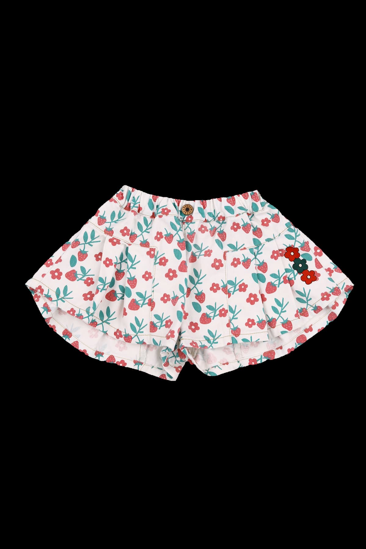 [키즈] 패턴 플리츠 쇼츠