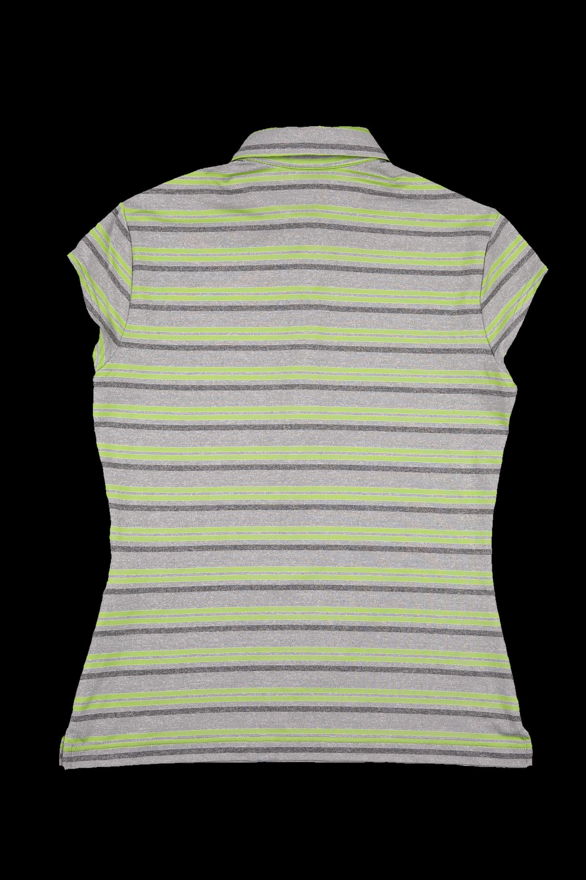 스트라이프 반팔 카라 티셔츠 