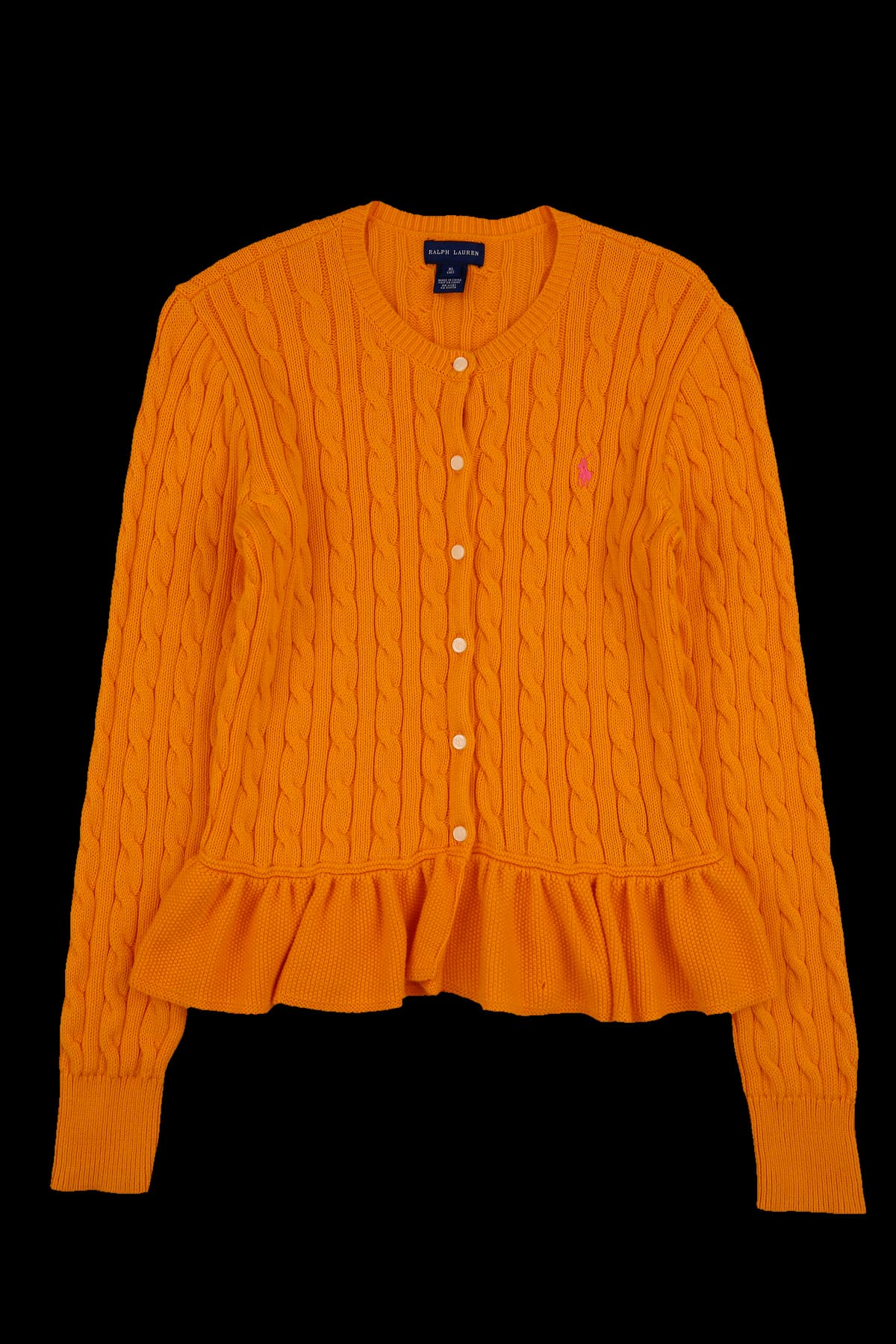 자수 케이블 가디건