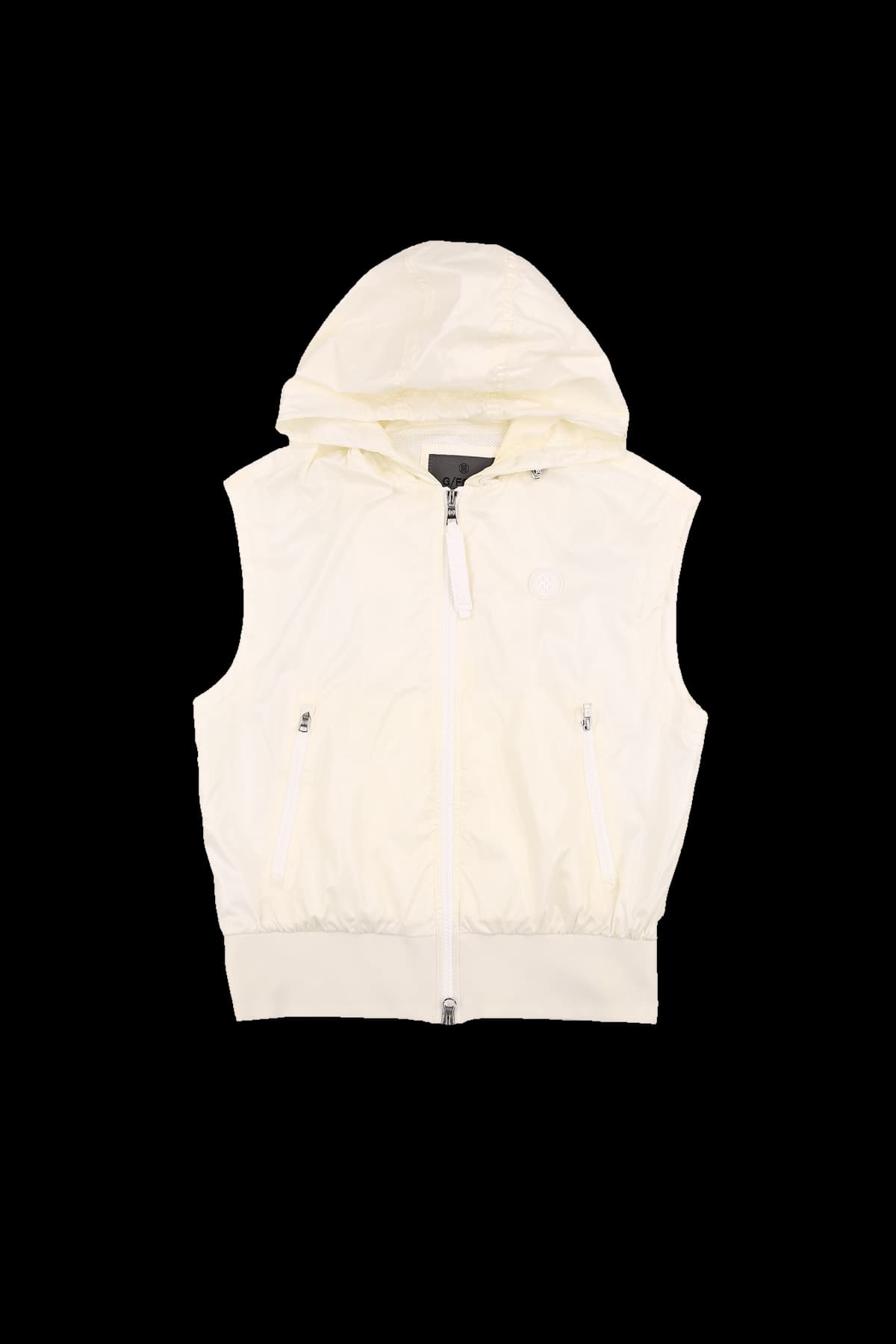 경량 슬리브리스 후드 바람막이 