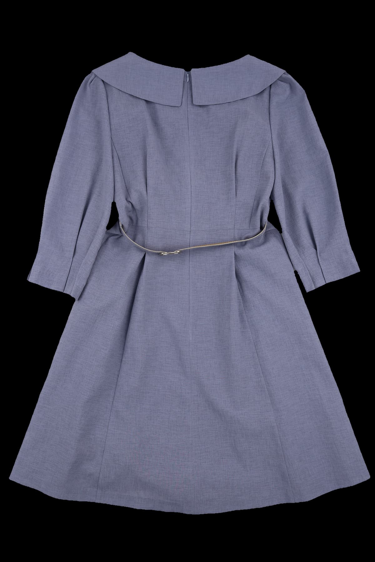 더블 버튼 벨트 원피스