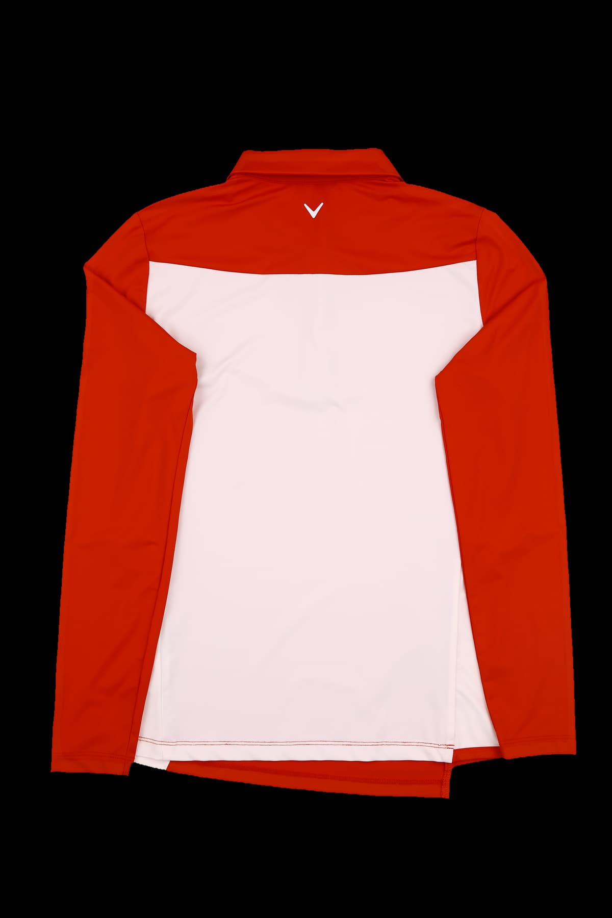 배색 라인 카라 긴팔 티셔츠