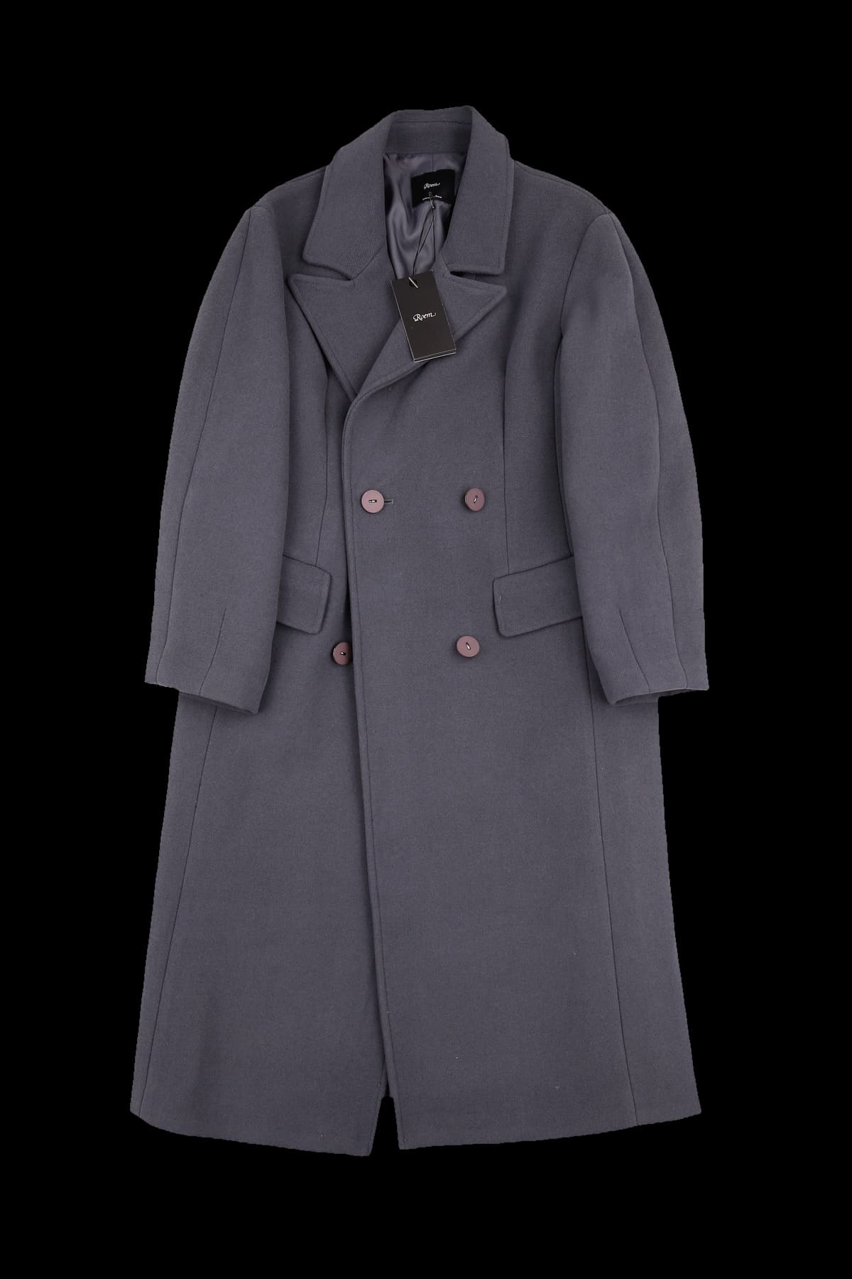 [새상품] 여유핏 단직 롱코트