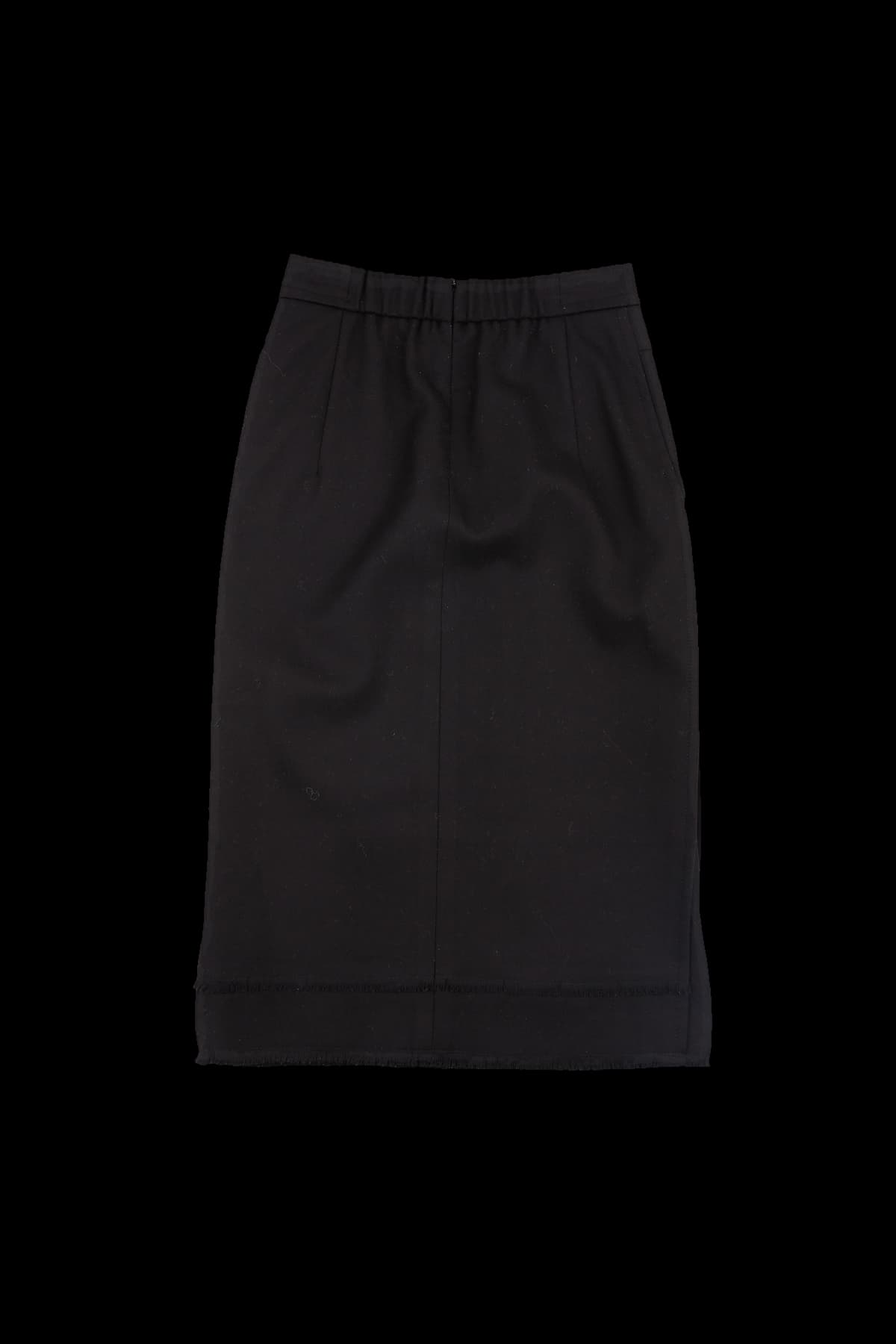 데끼 절개 일자 스커트 