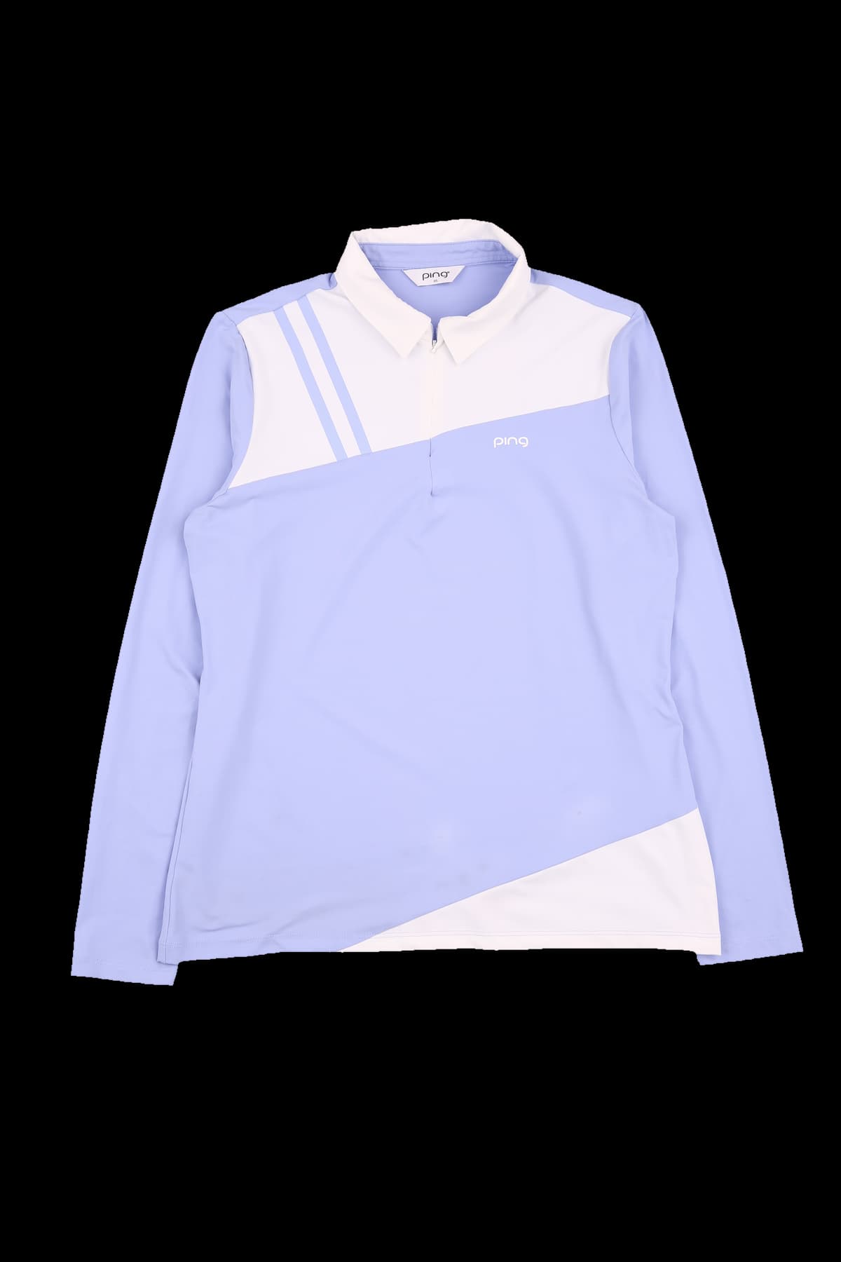 배색 카라 긴팔 티셔츠