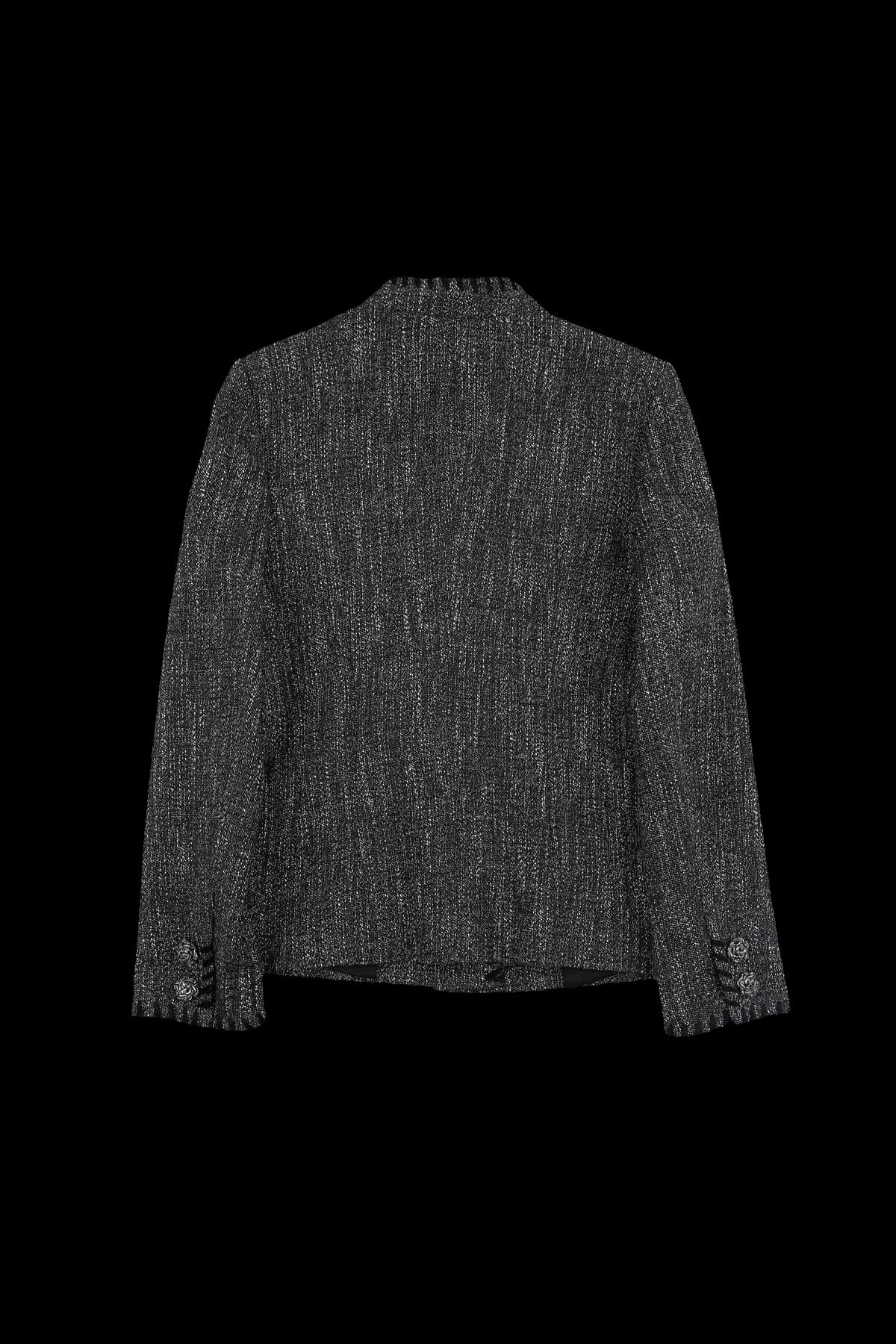 체인 스티치 트위드 재킷