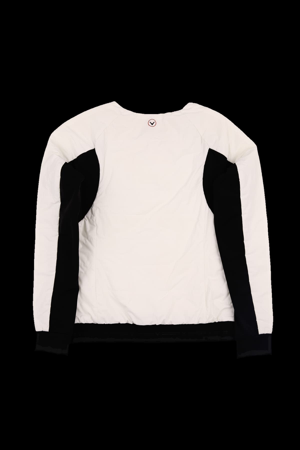 퀼티드 배색 라인 긴팔 티셔츠