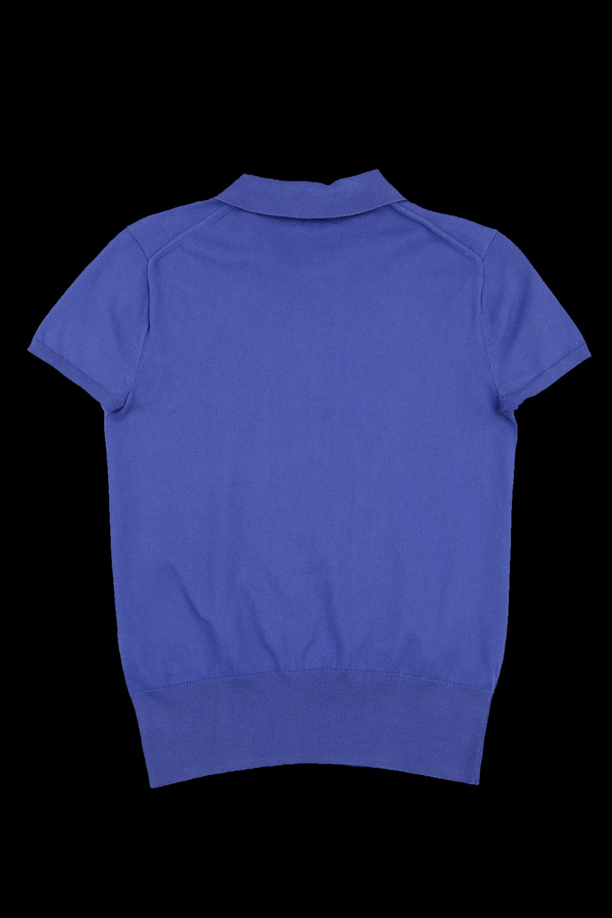 심플 카라 반팔 니트 