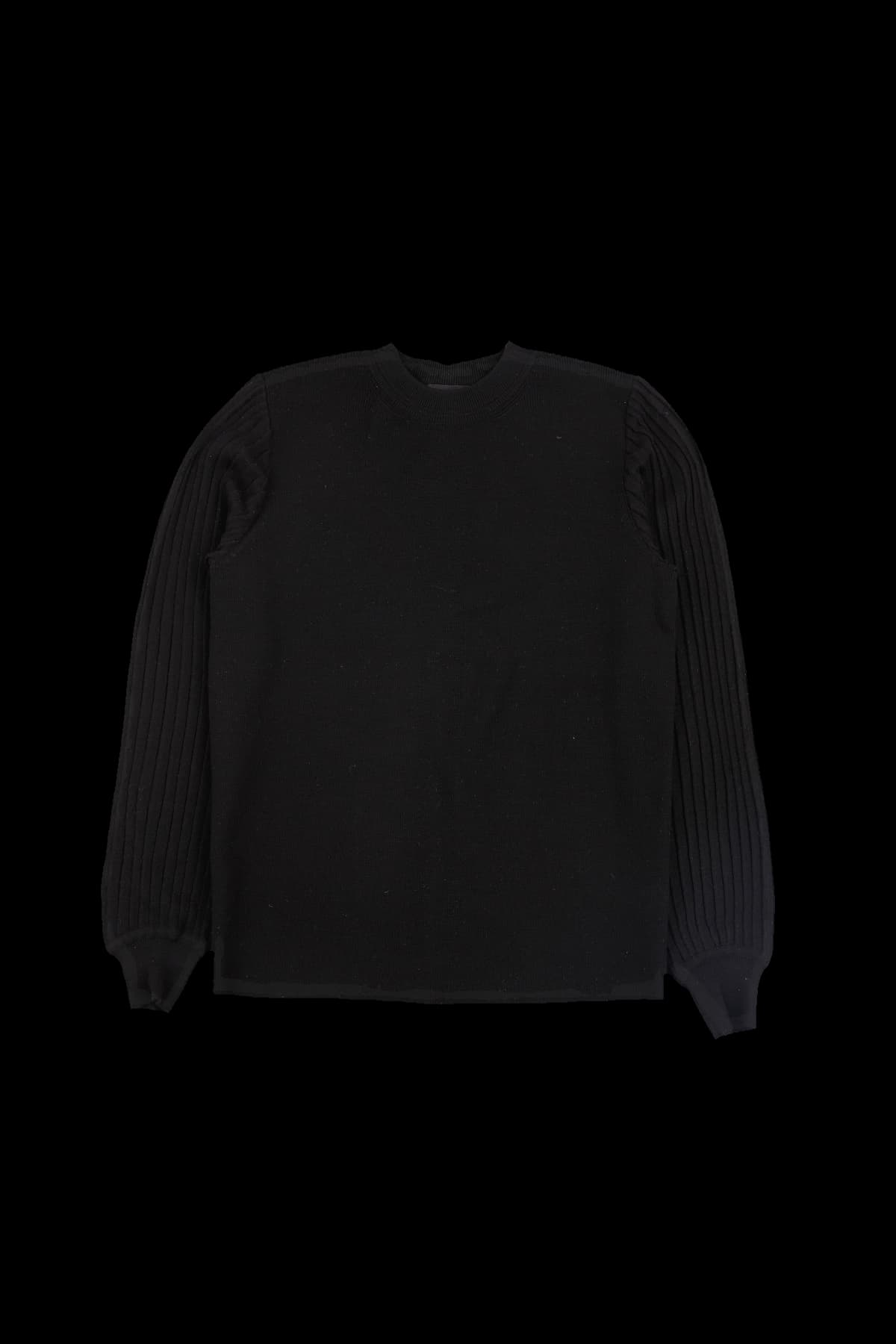 백 버튼 포인트 긴팔 니트 