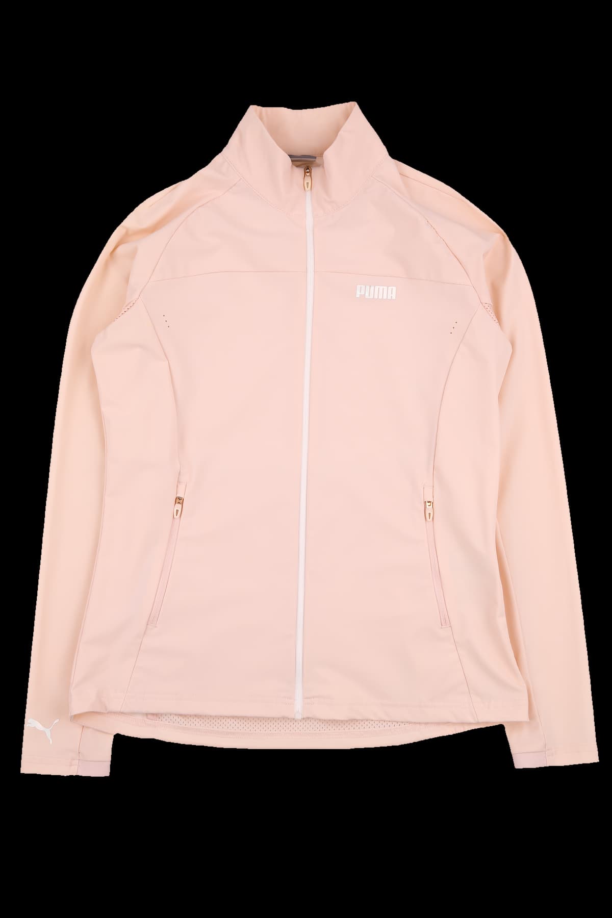 메쉬 절개 라인 집업 점퍼