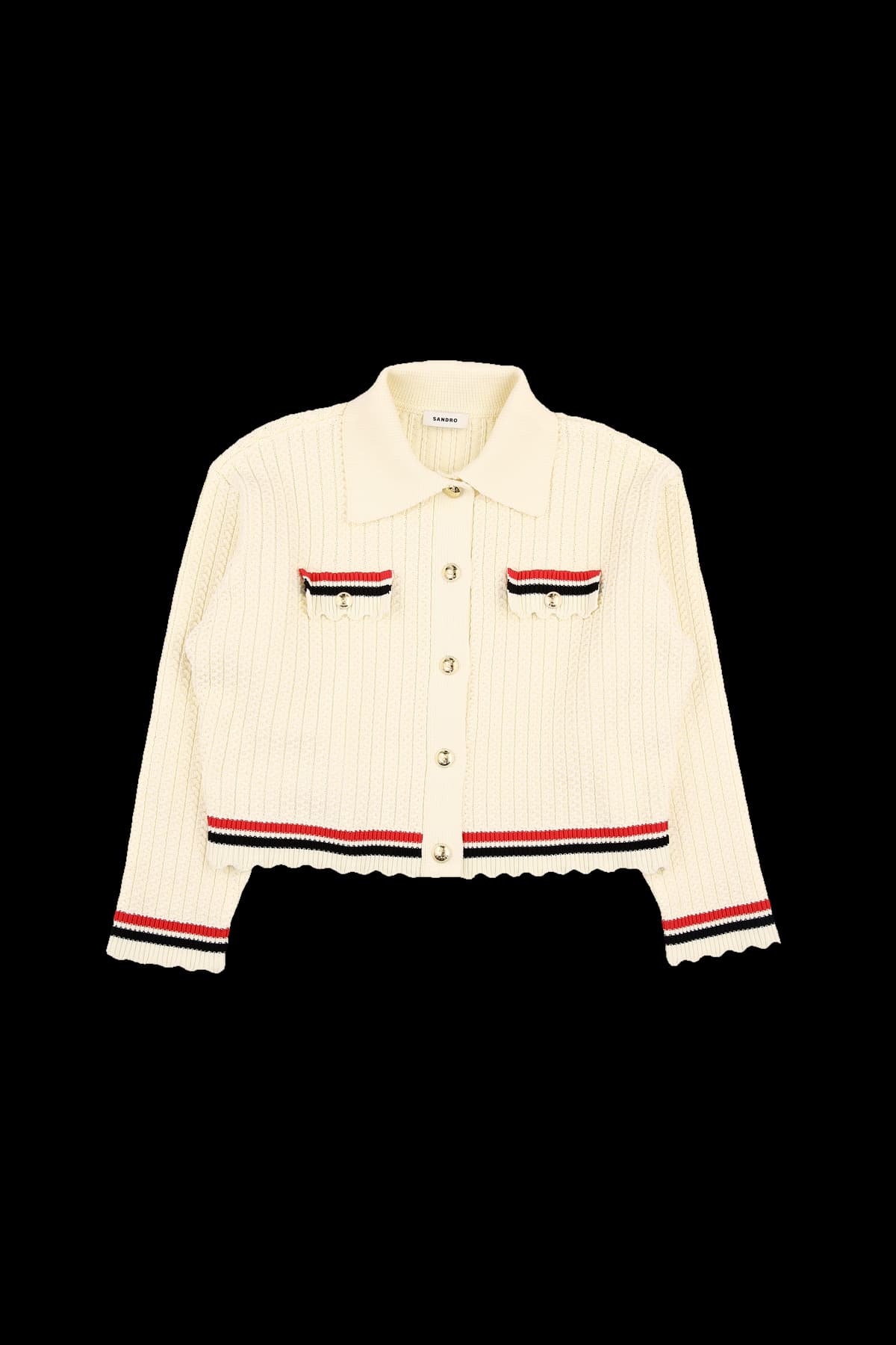 크로셰 스캘럽 가디건