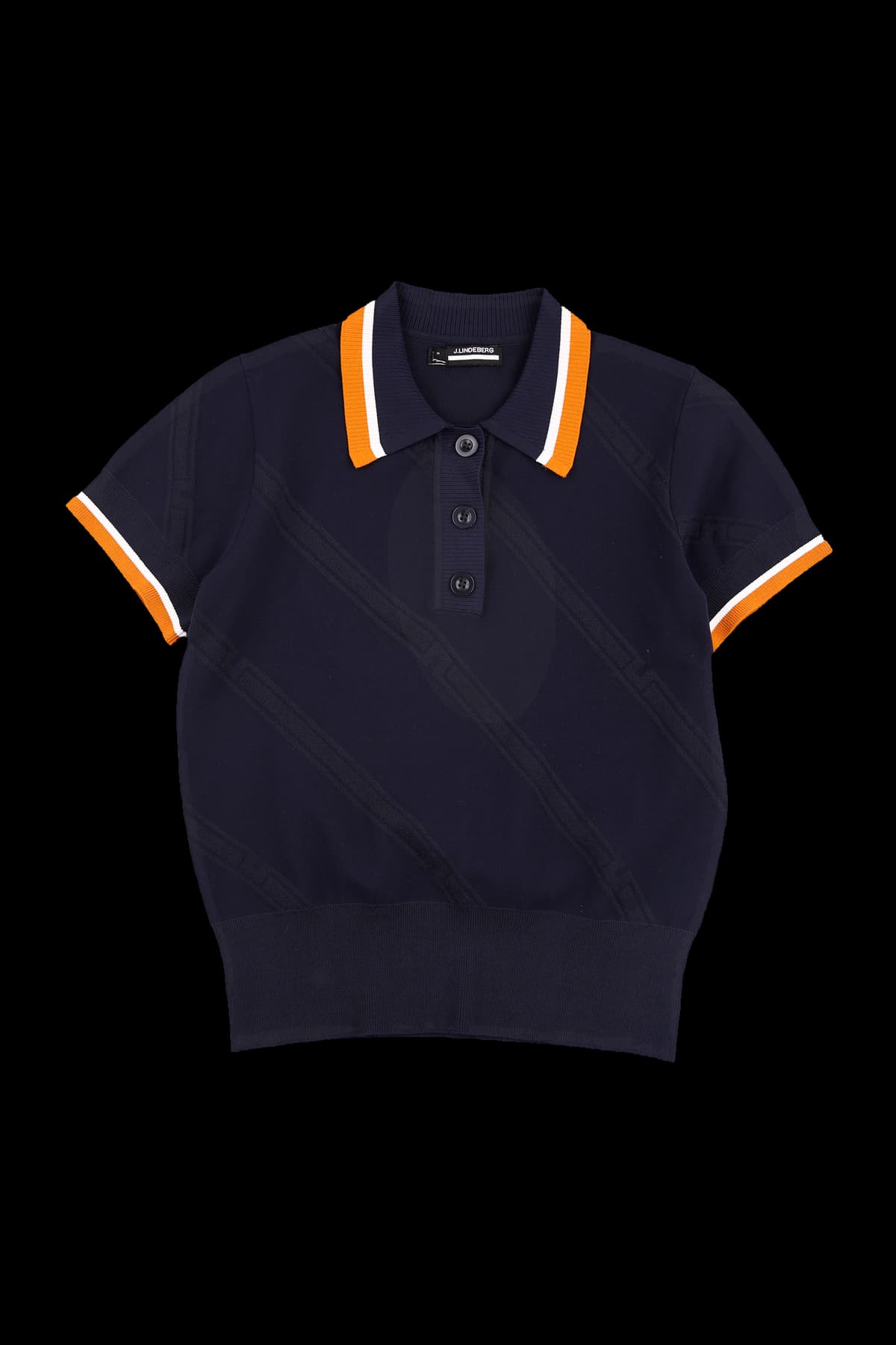 컬러 포인트 베이직 반팔 니트 