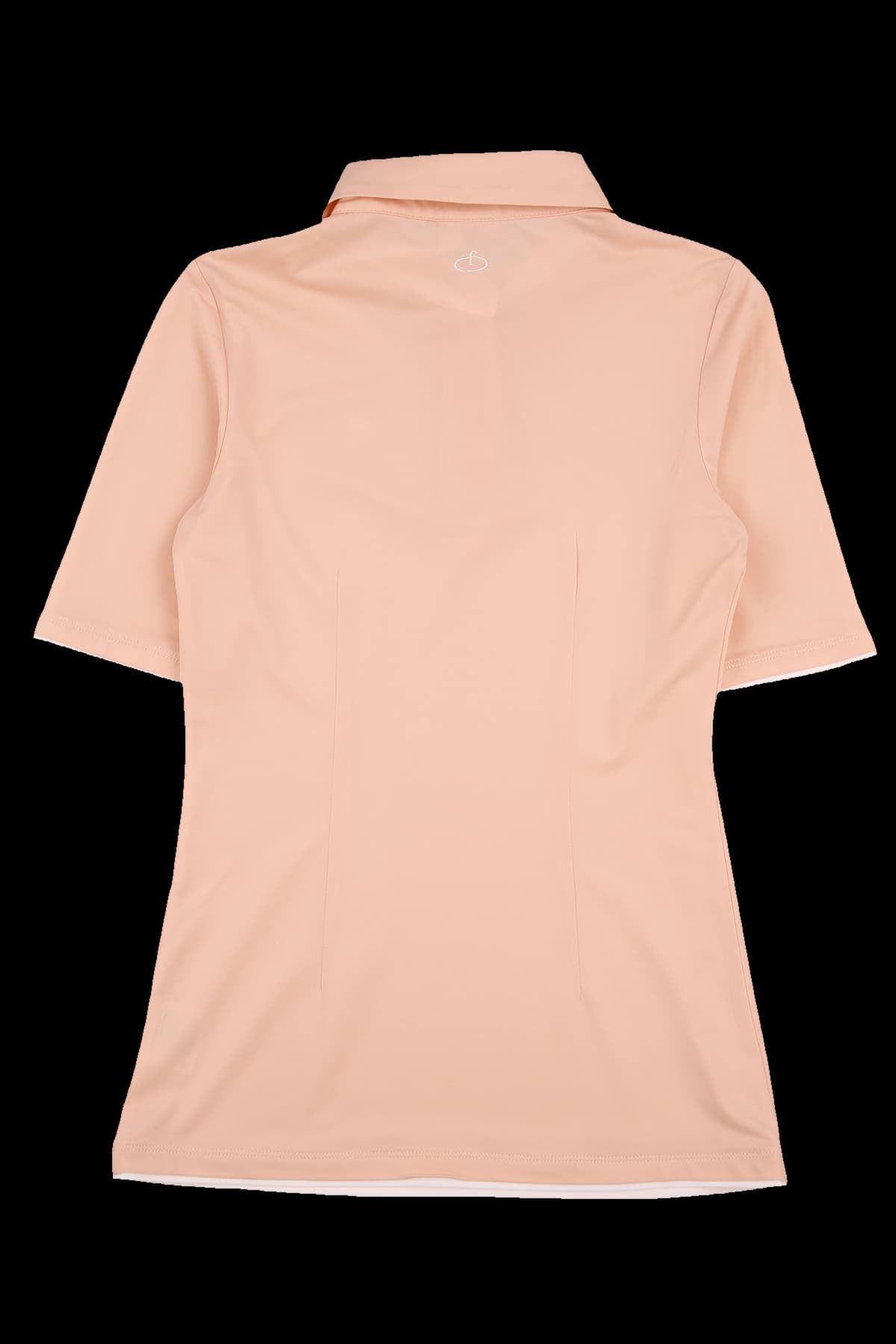 로고 배색 카라 반팔 티셔츠