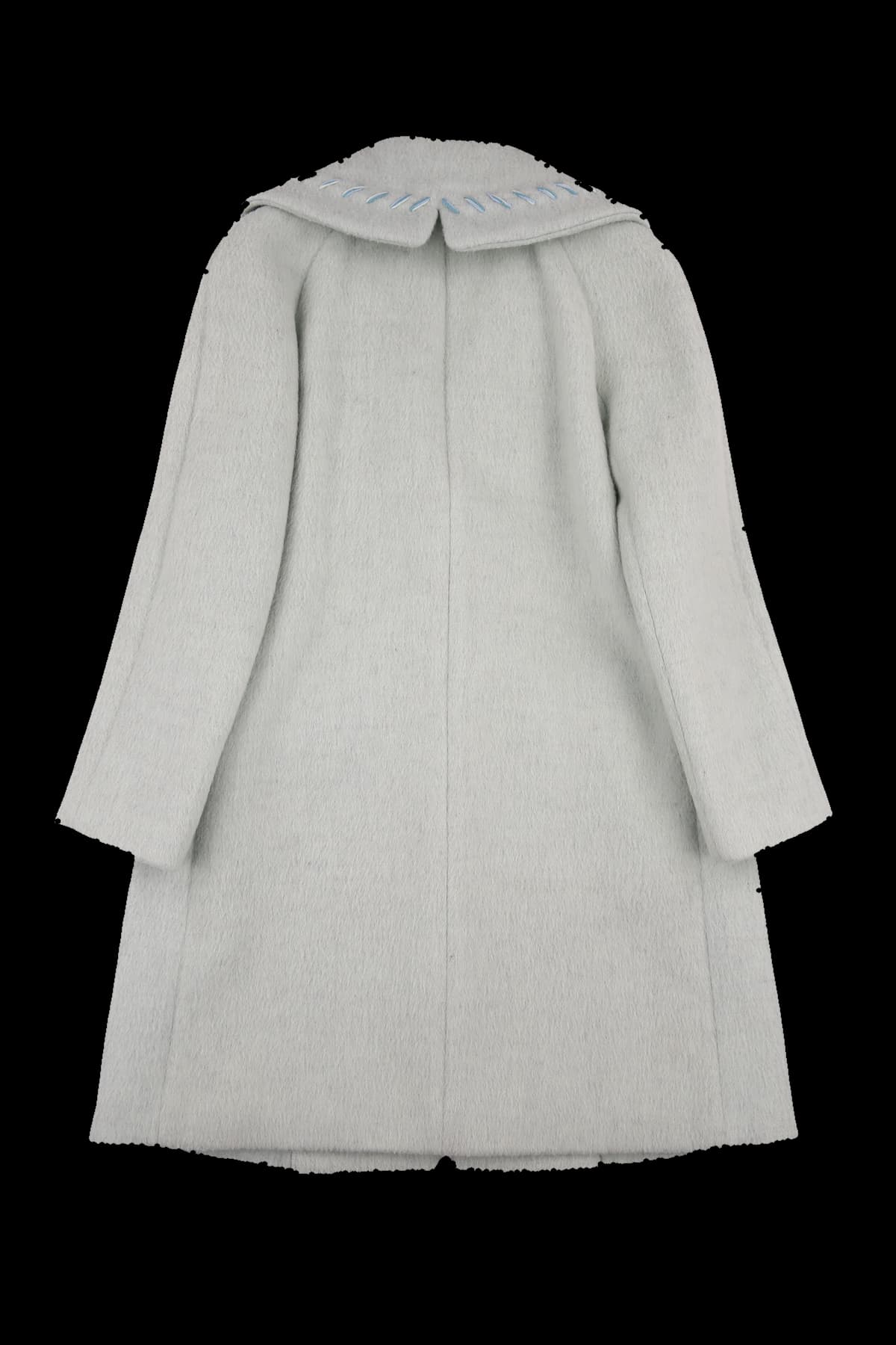 시침포인트 민트 미디 코트 