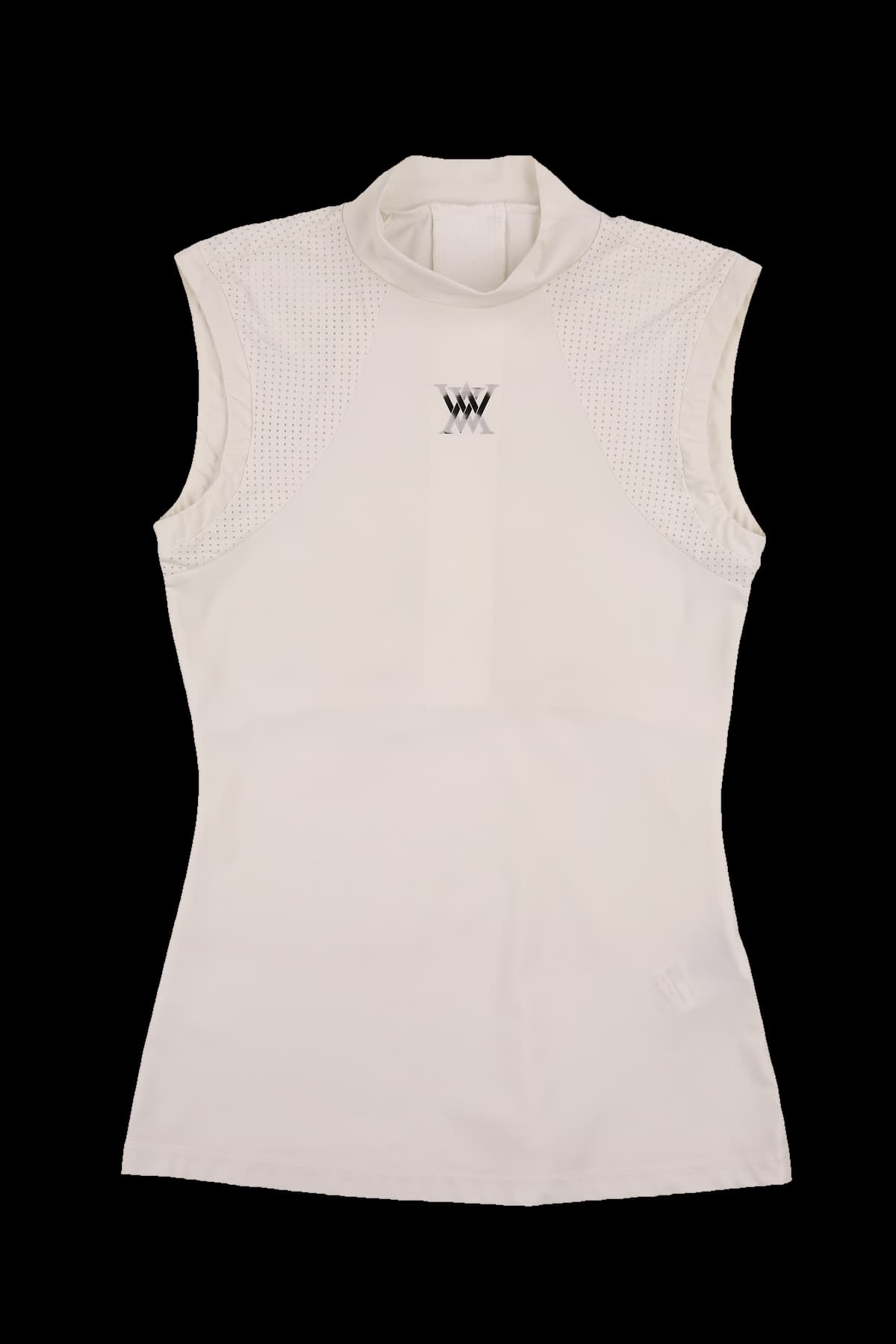 펀칭 민소매 티셔츠