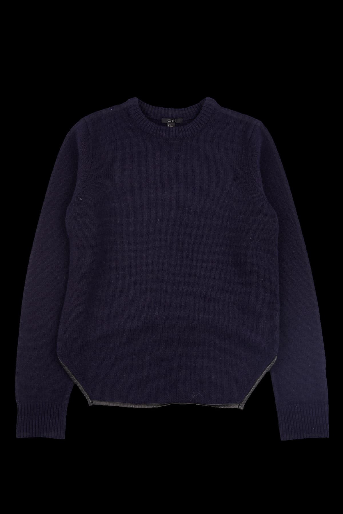 바인딩 베이직 긴팔 니트 