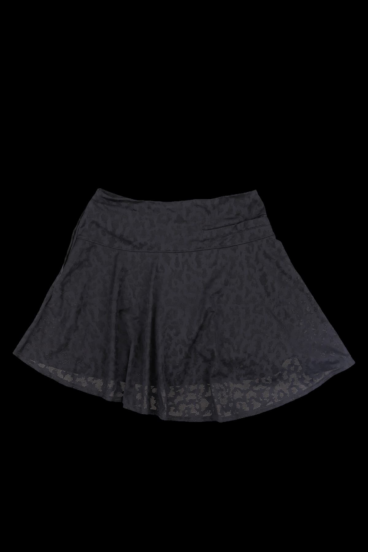 언발란스 레오파드 패턴 스커트