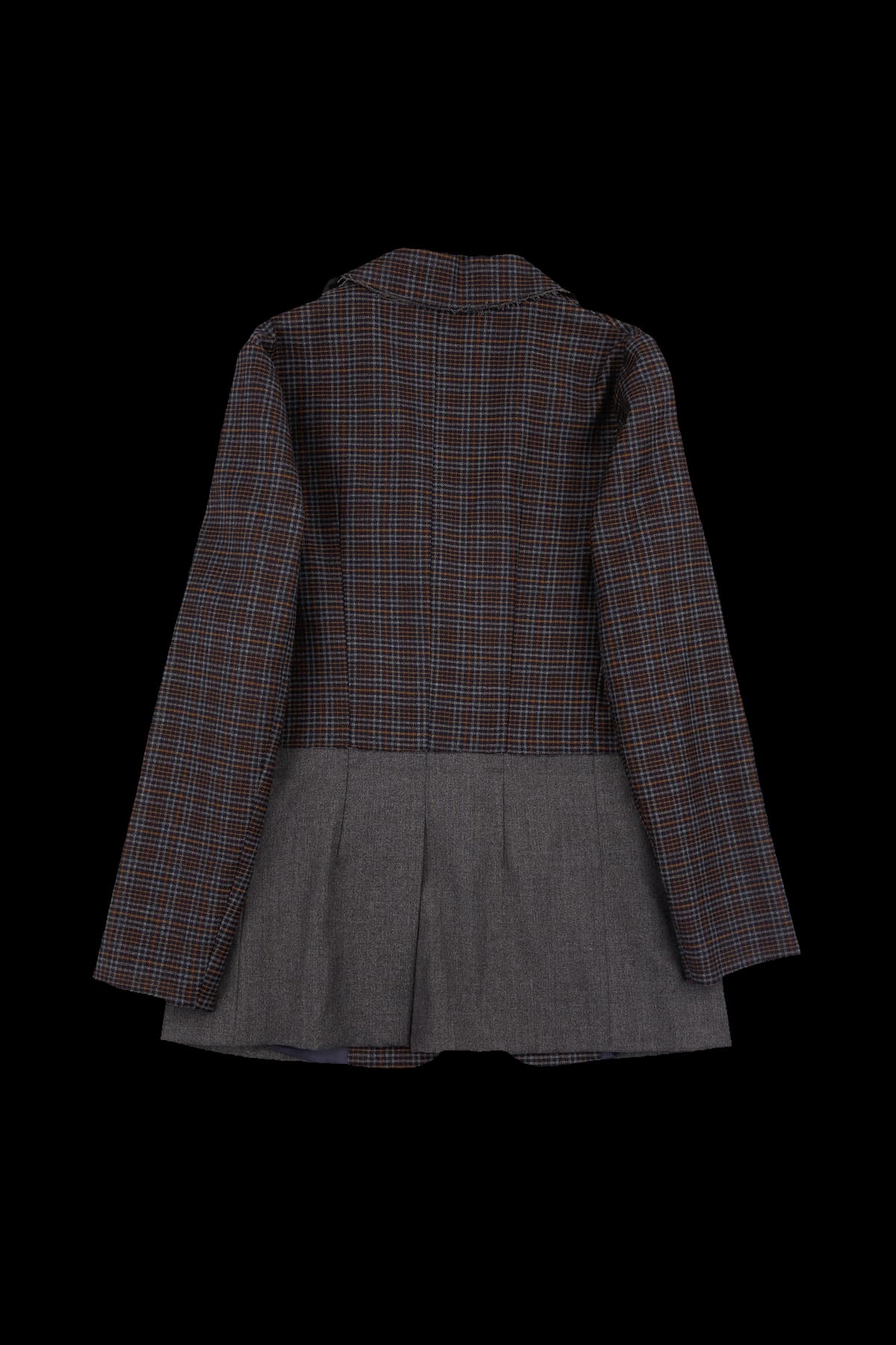 하운드투스 체크 원버튼 자켓