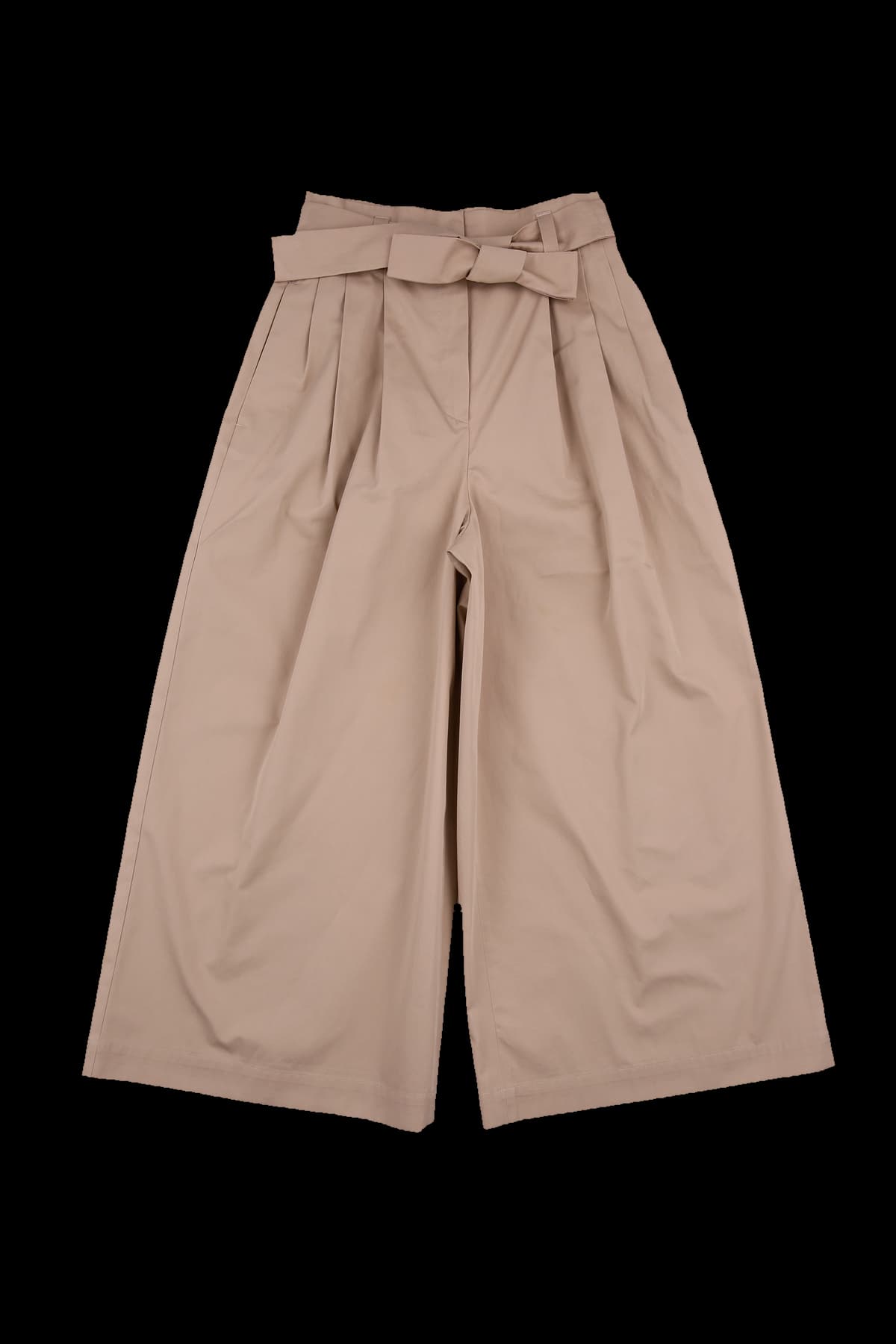 벨티드 와이드 팬츠