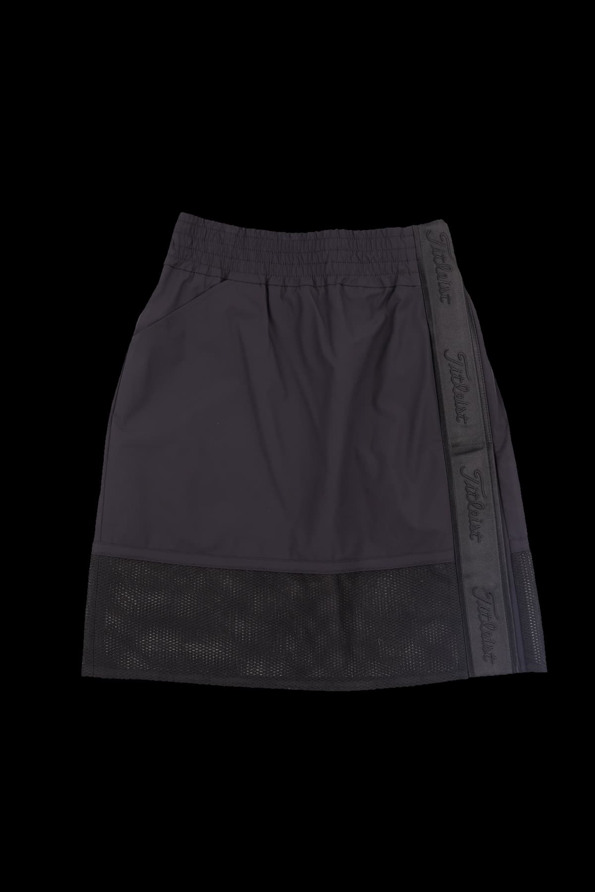 메쉬 헴라인 스커트