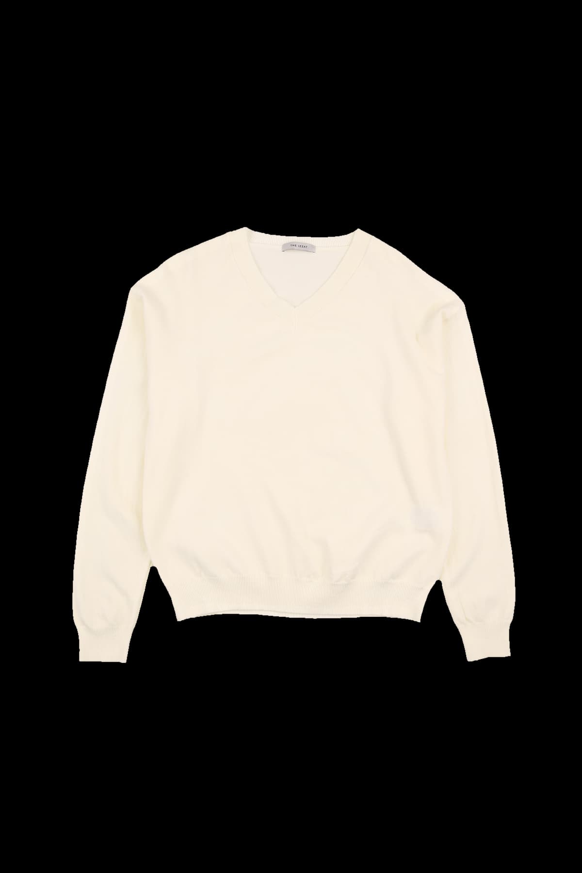 브이넥 루즈핏 풀오버 니트