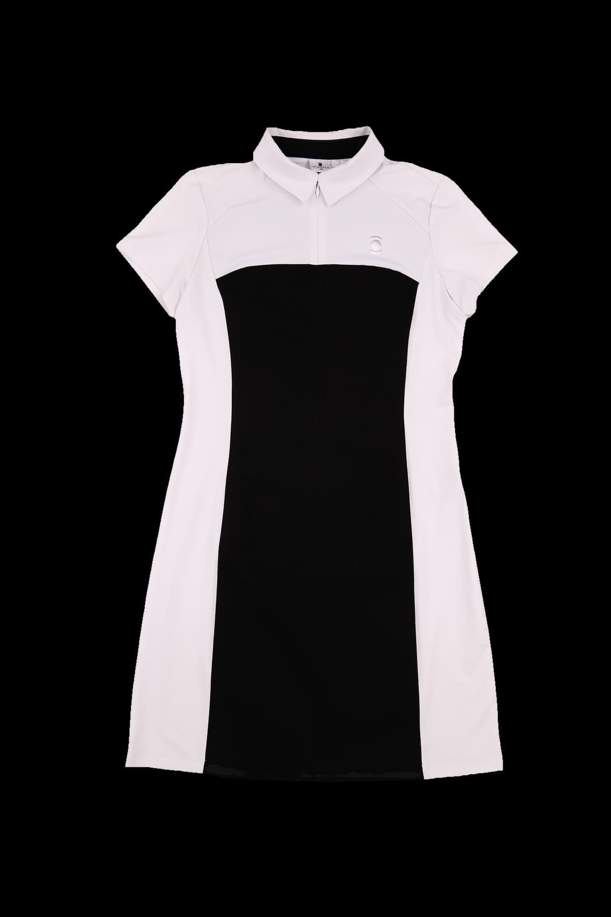 배색 스트레치 원피스