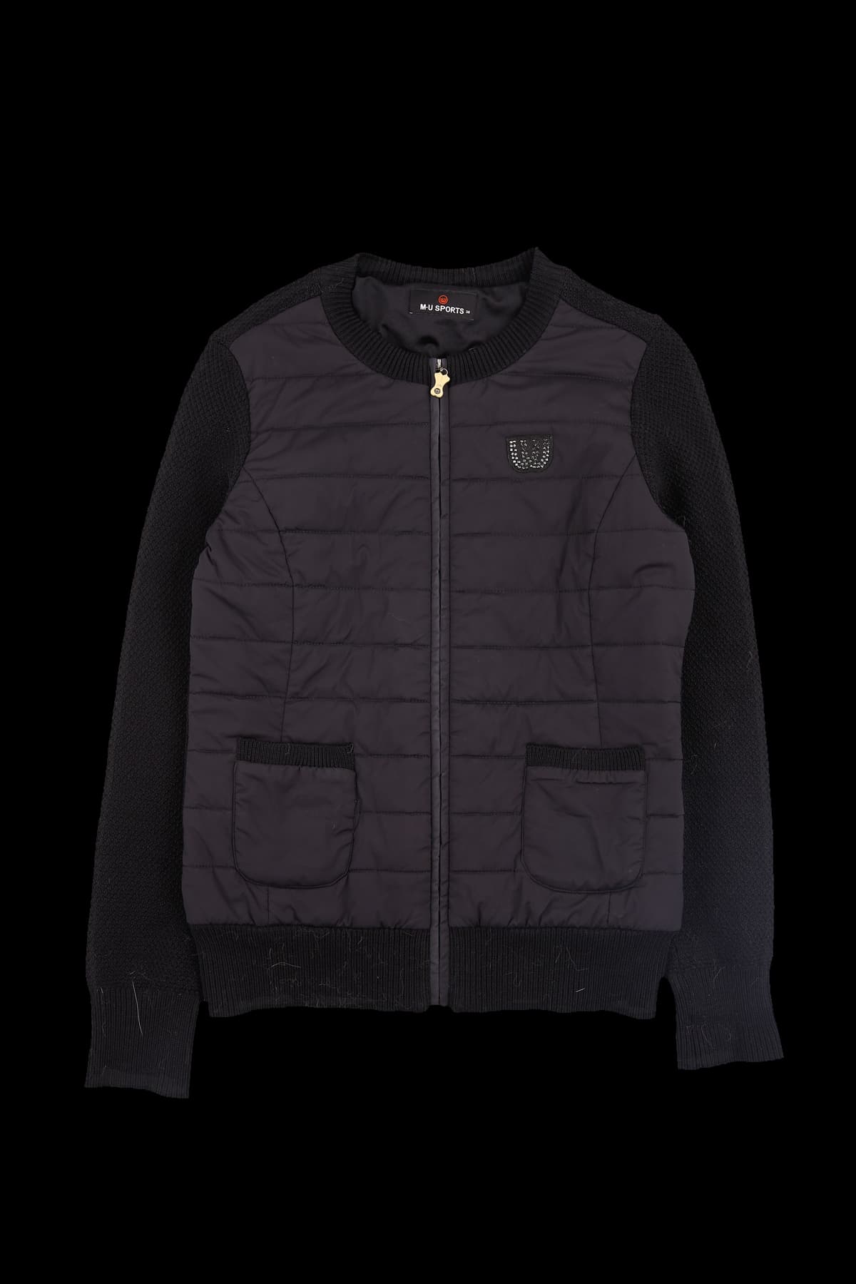 니트 퀄팅 점퍼