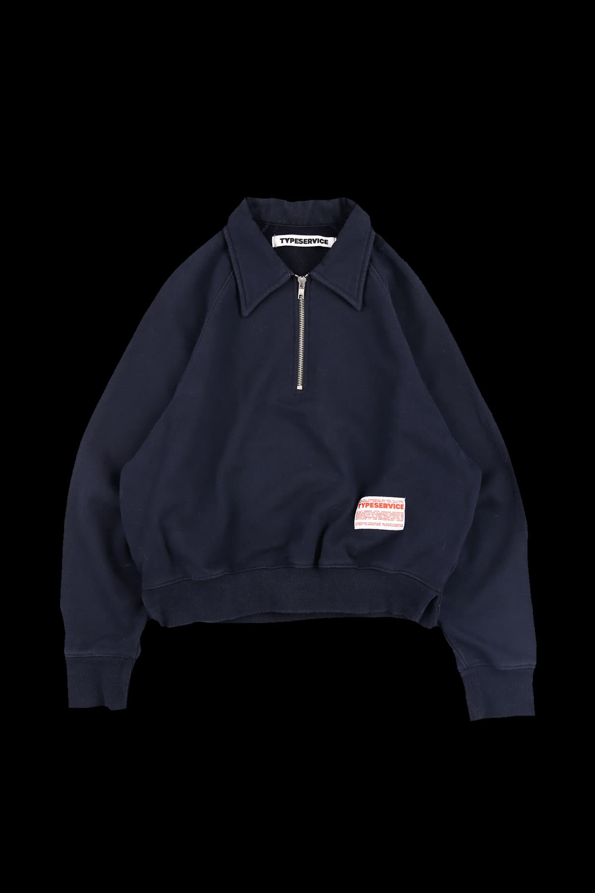 반집업 카라 패치 티셔츠