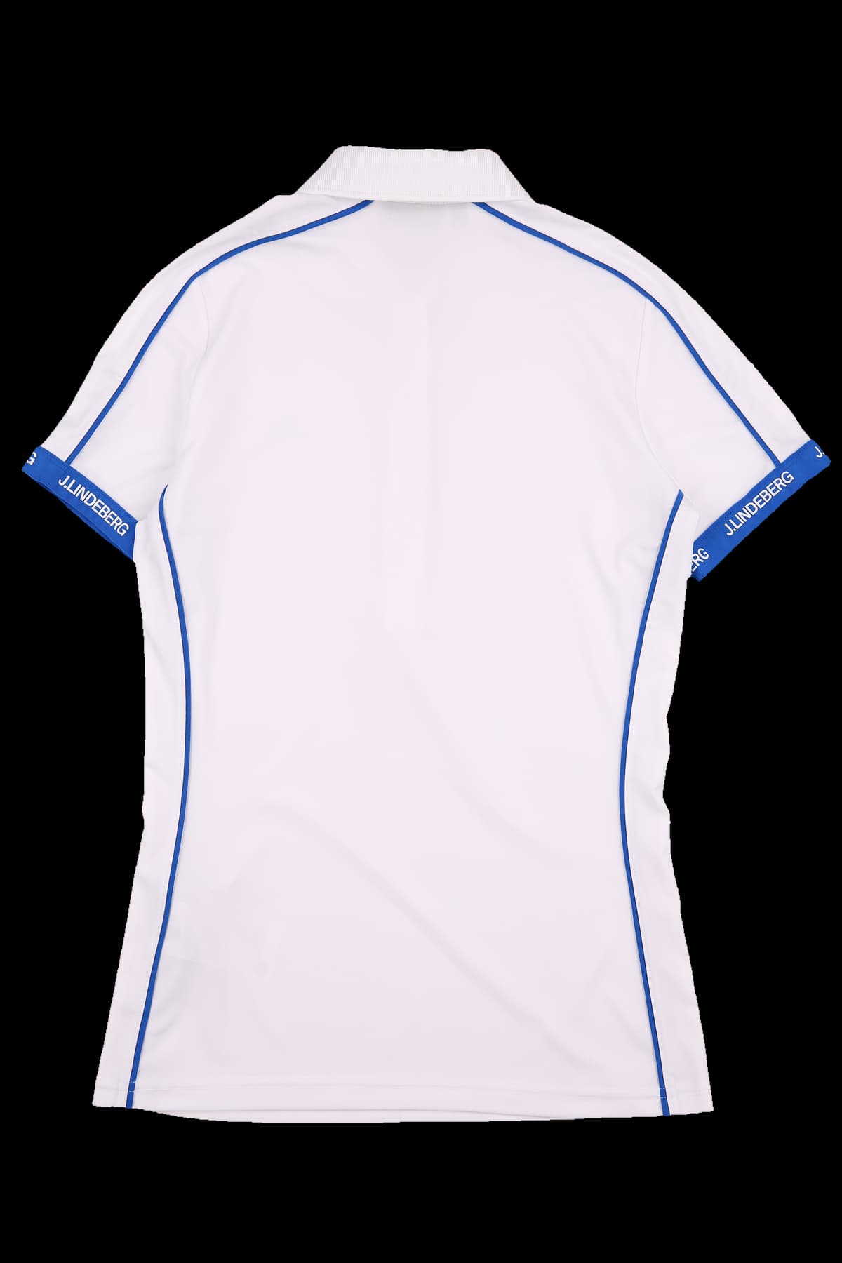 배색 반팔 카라티